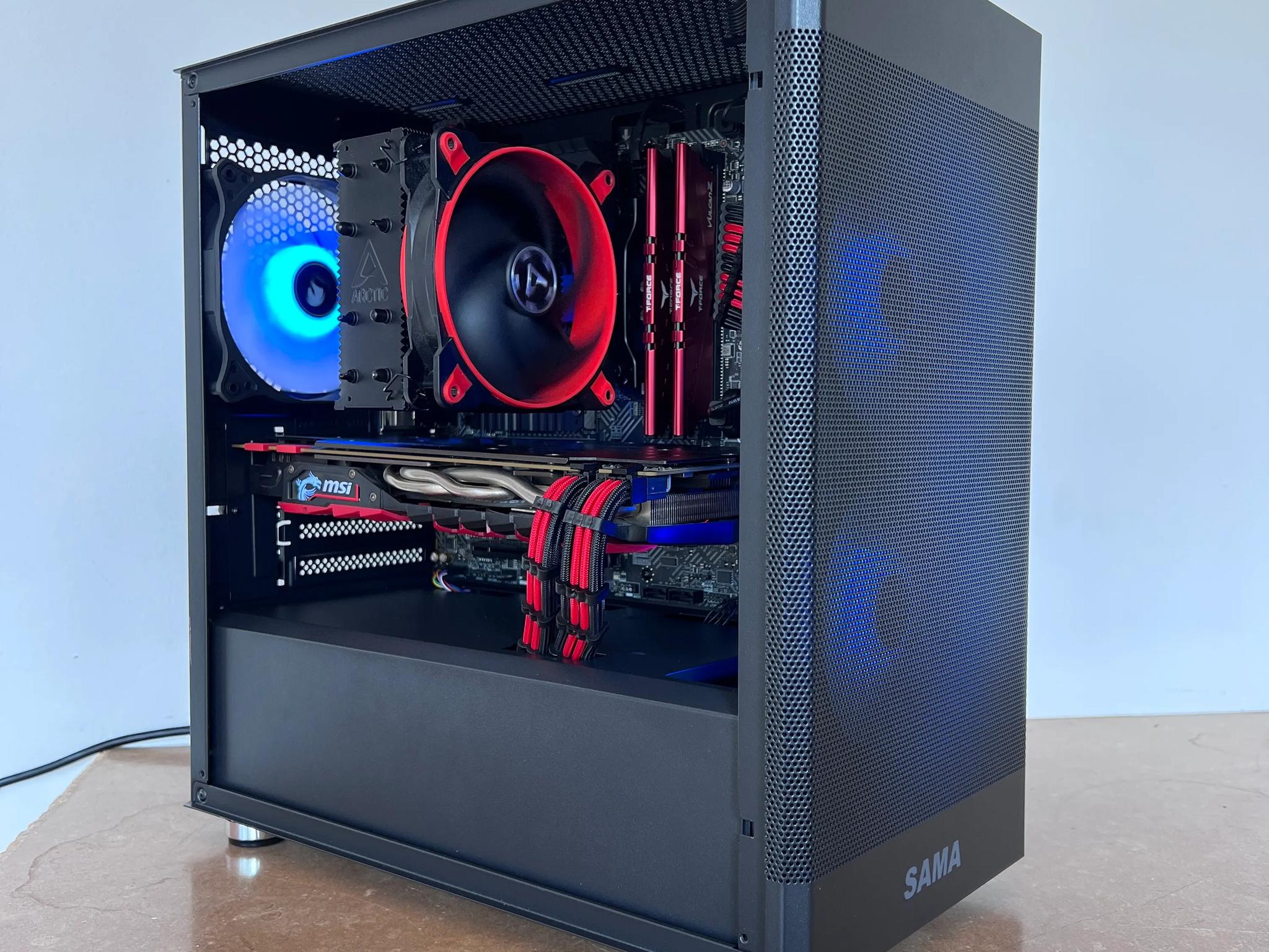 🟥⬛ Black & Red Budget Build | i3-12100F | GTX 1070 ⬛🟥