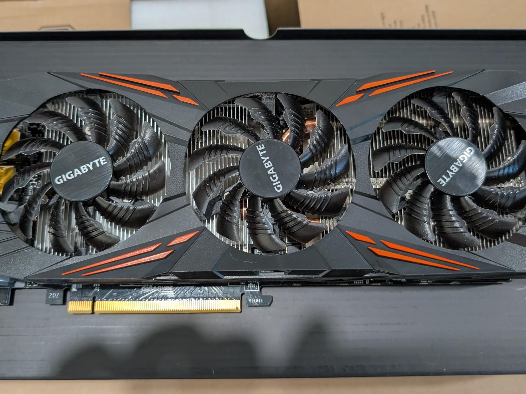 USED - GIGABYTE GV-N1070G1 GAMING-8GD Rev1.0 GeForce GTX 1070 G1 Computer Graphics Card
