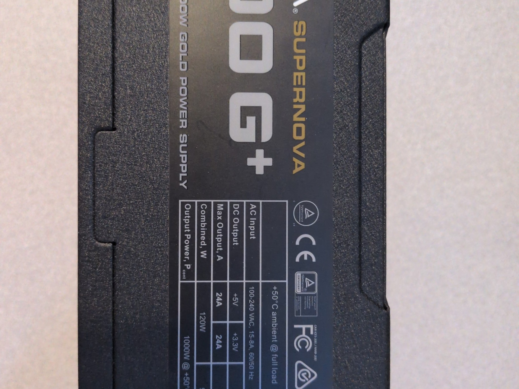 EVGA SuperNOVA 1000 G+ 1000W Gold Modular PSU Box Cables