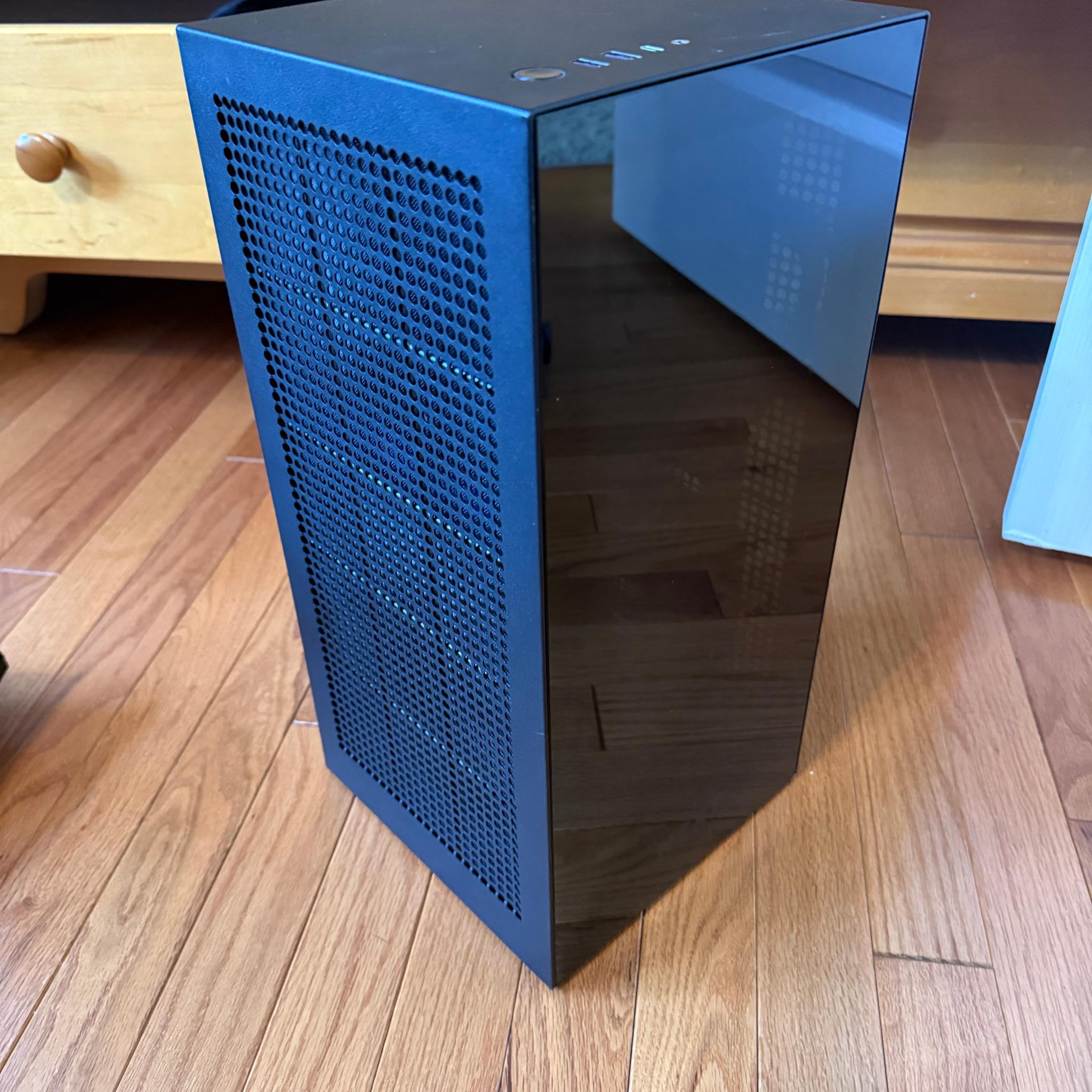 NZXT H1 V1 - Mini-ITX SFF Case (White/Black) with 650W PSU & 140mm AIO