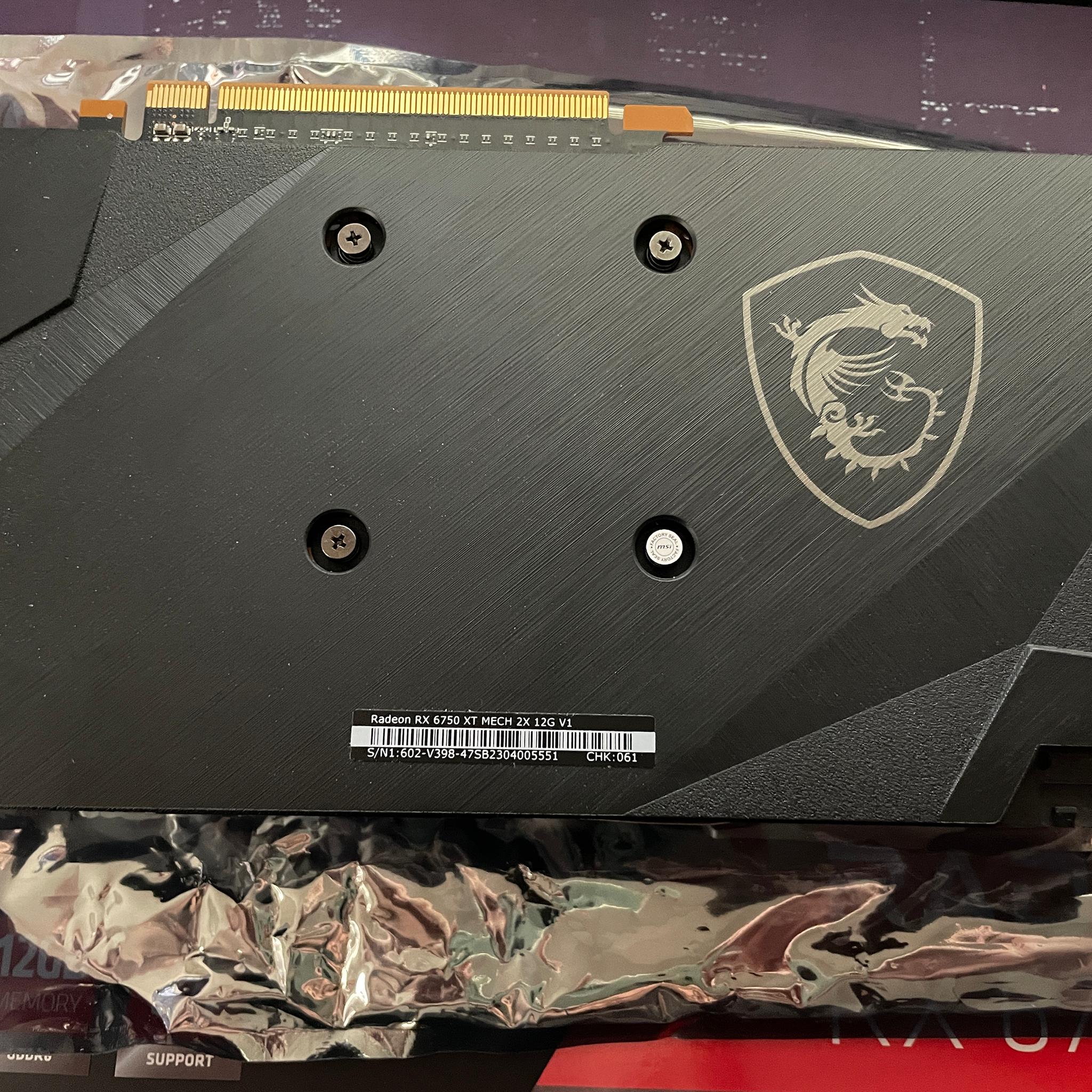 MSI RX 6750 xt Mech 2x