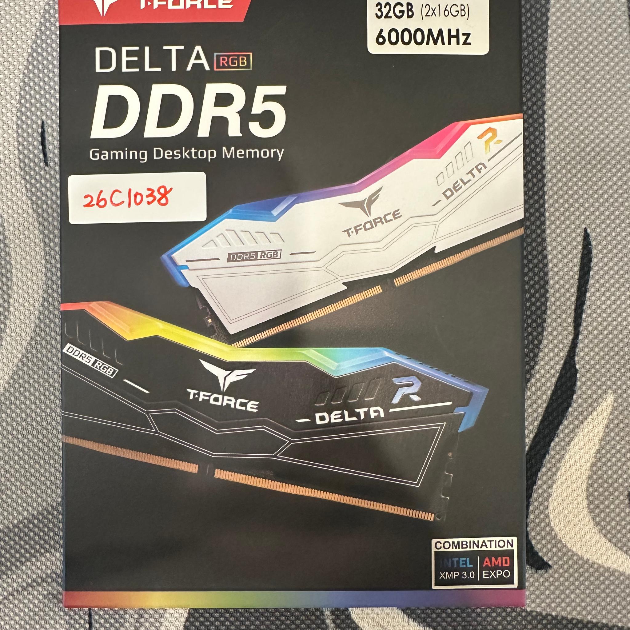 Brand new & Sealed 32GB DDR5 T-FORCE DELTA RGB