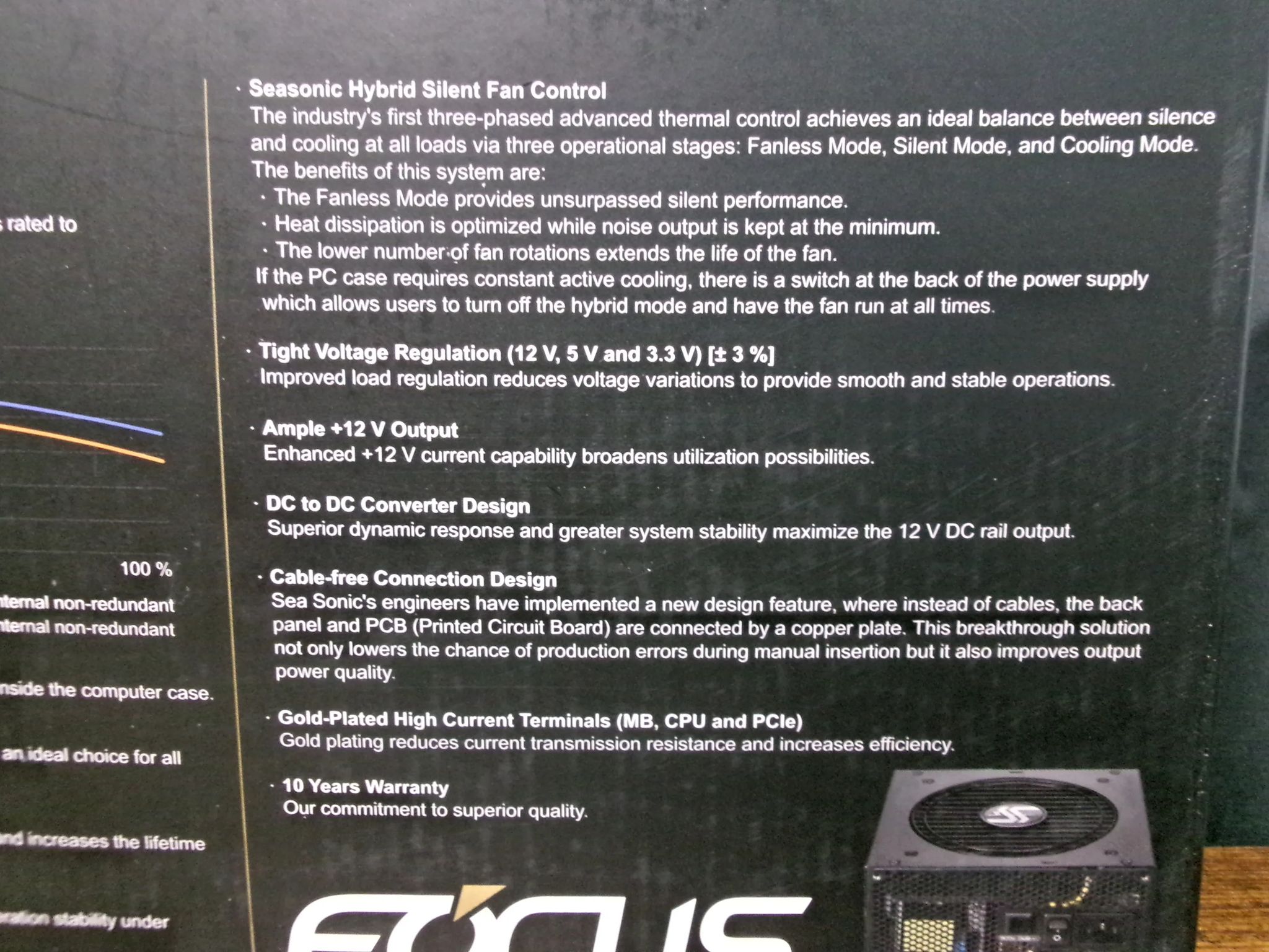 SeaSonic Focus GX-1000W Gold PSU