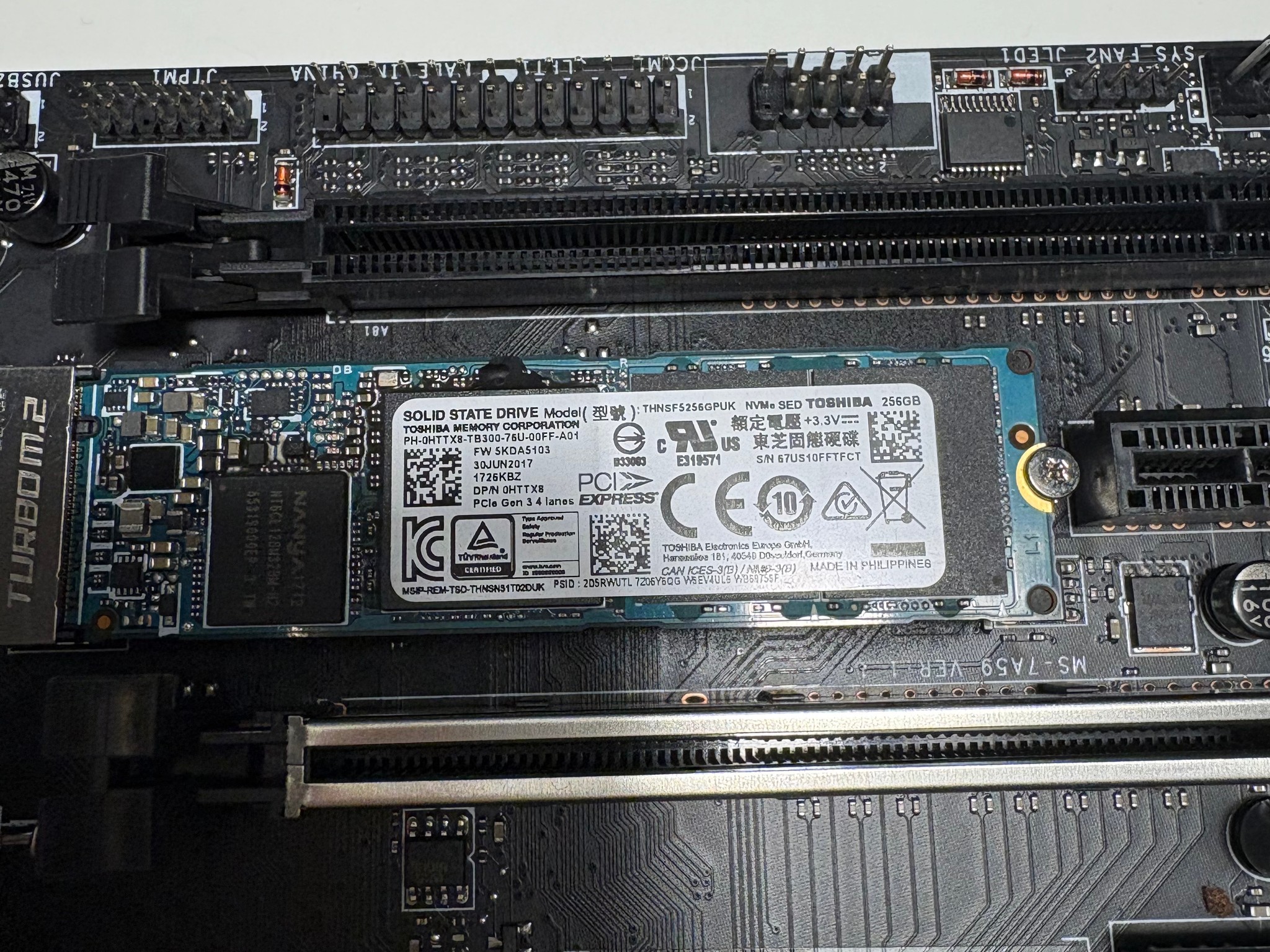 Combo - i7 7700K, MSI Z270 Motherboard, 256GB NVMe