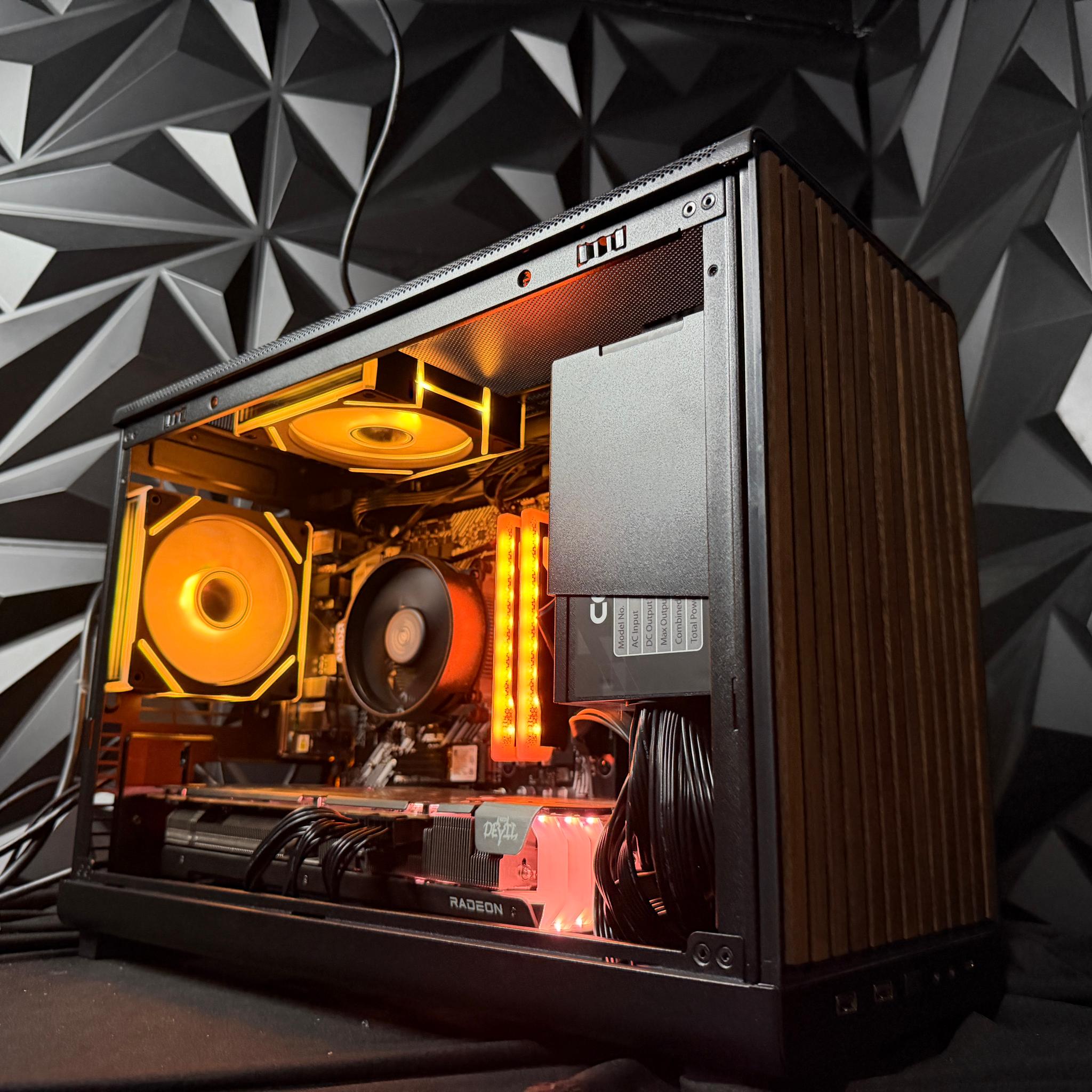 🌈🌲 NEON OAK 🌲🌈 Radeon RX 6750 XT Custom Gaming PC - Ryzen 5 5500