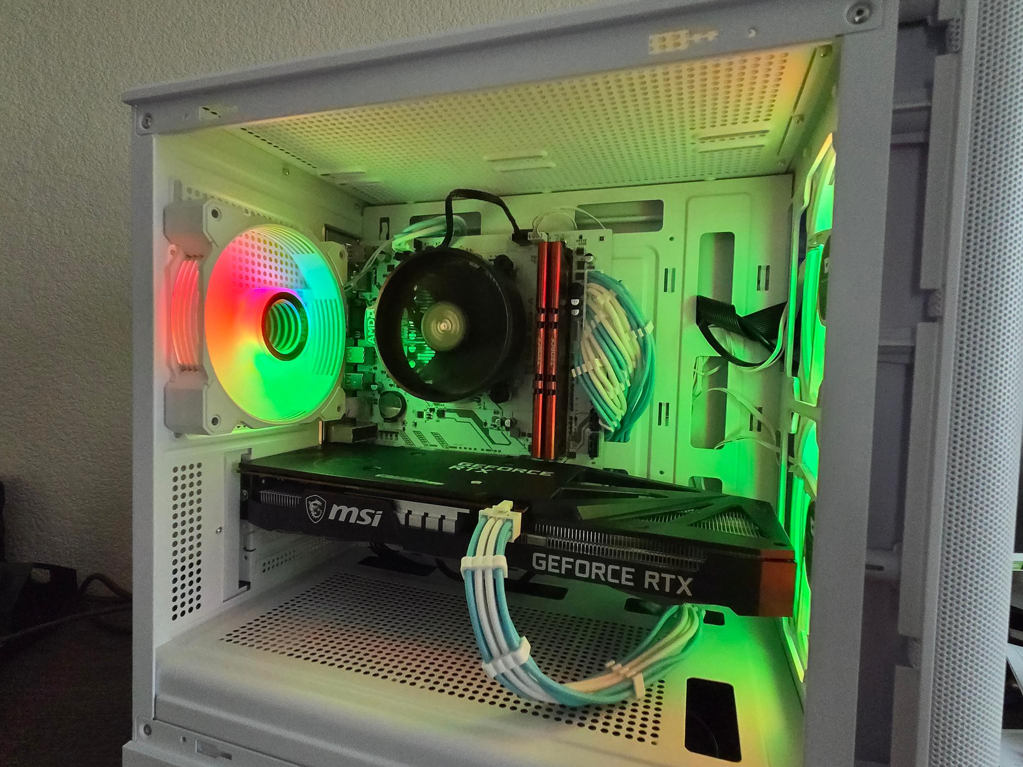 White Budget Gaming PC🤍⛄❄️🤍(3060ti)