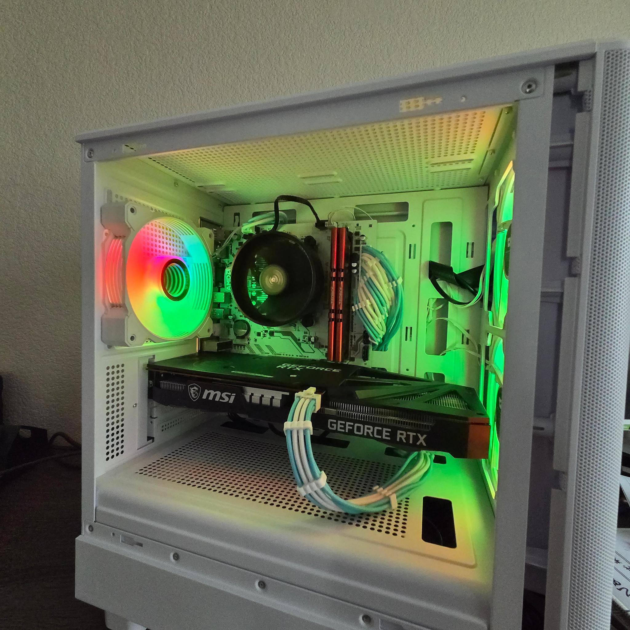 White Budget Gaming PC🤍⛄❄️🤍(3060ti)