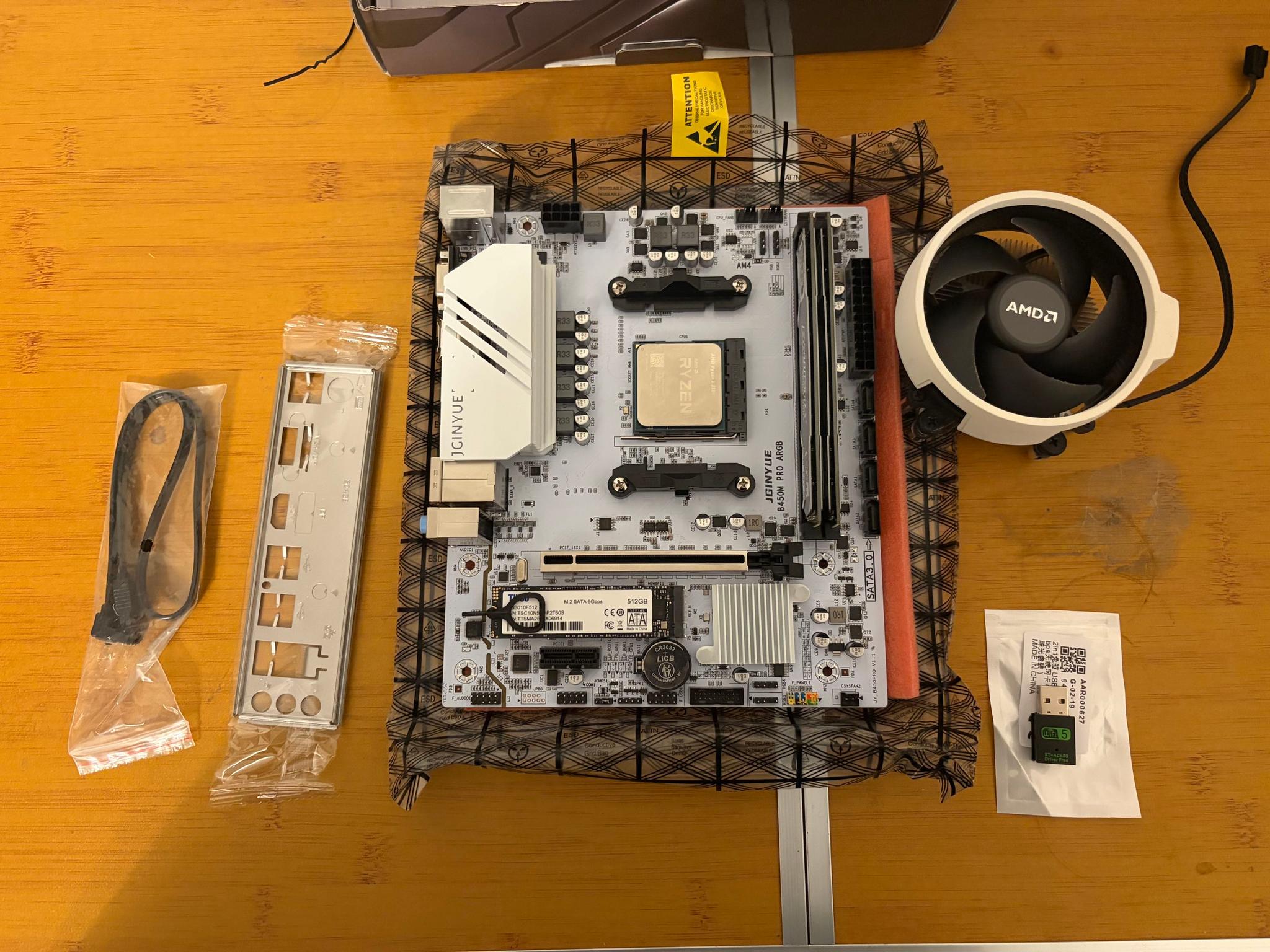 ❄️🐻‍❄️ White Ryzen 5 5500 Bundle | B450M + 16GB RAM + 512GB SSD + WiFi🐻‍❄️❄️