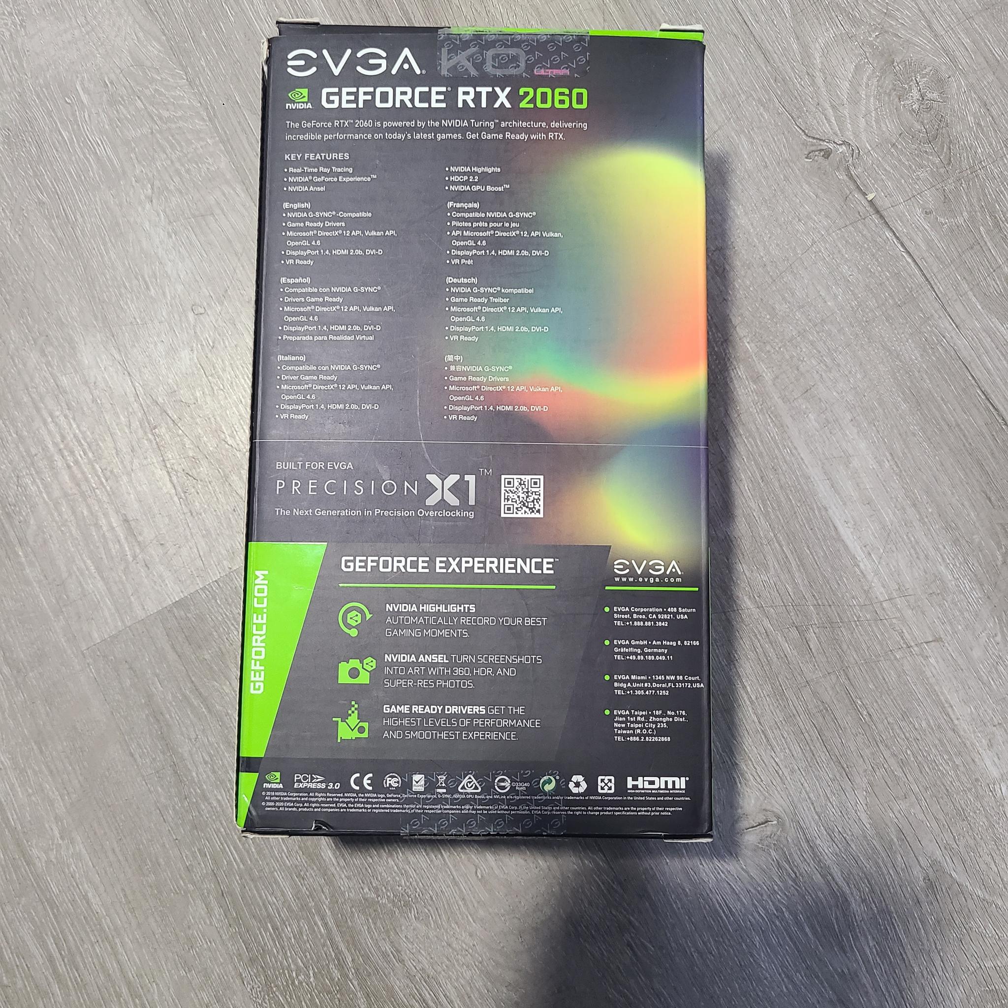 EVGA KO ULTRA GAMING GeForce RTX 2060 6GB