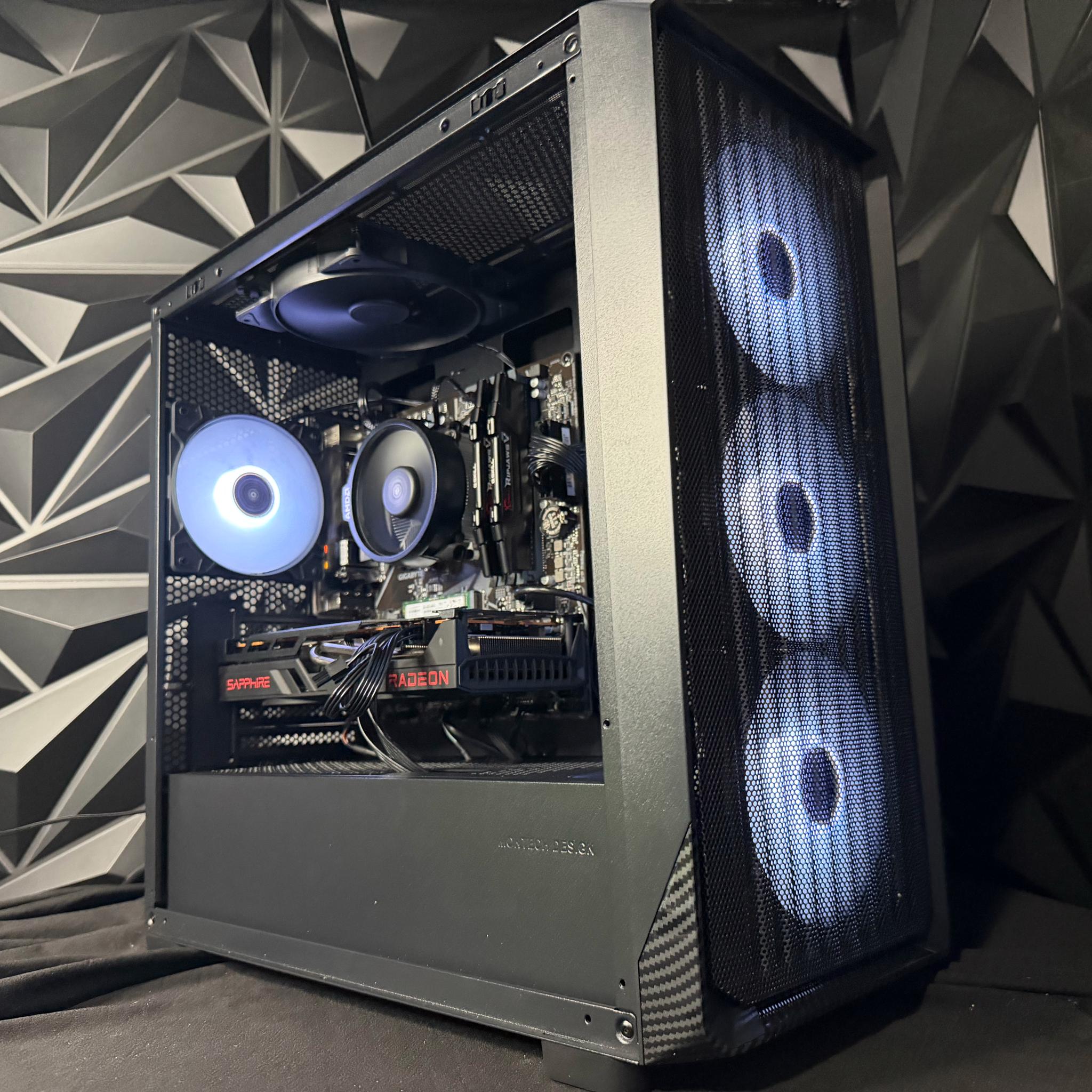🖤⚡ DARK FIBER ⚡🖤Ryzen 5 5500| RX 6700XT 12 GB | 16 GB DDR4| 512 NVMe| 650W PSU