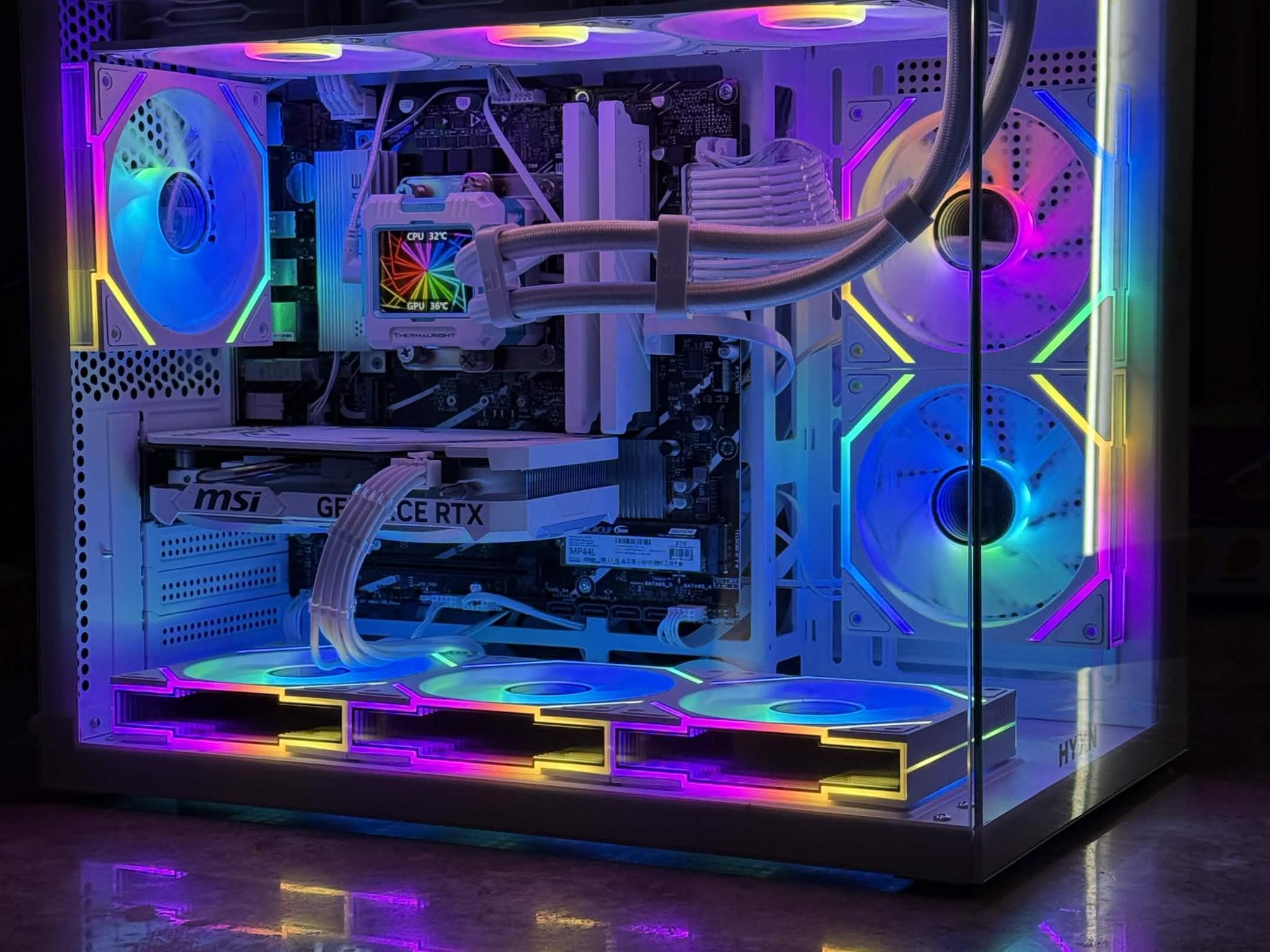 ❄️ Clean White RTX 4060 Build ❄️ i7-13700KF • DDR5 • 1TB NVMe • AIO Cooled