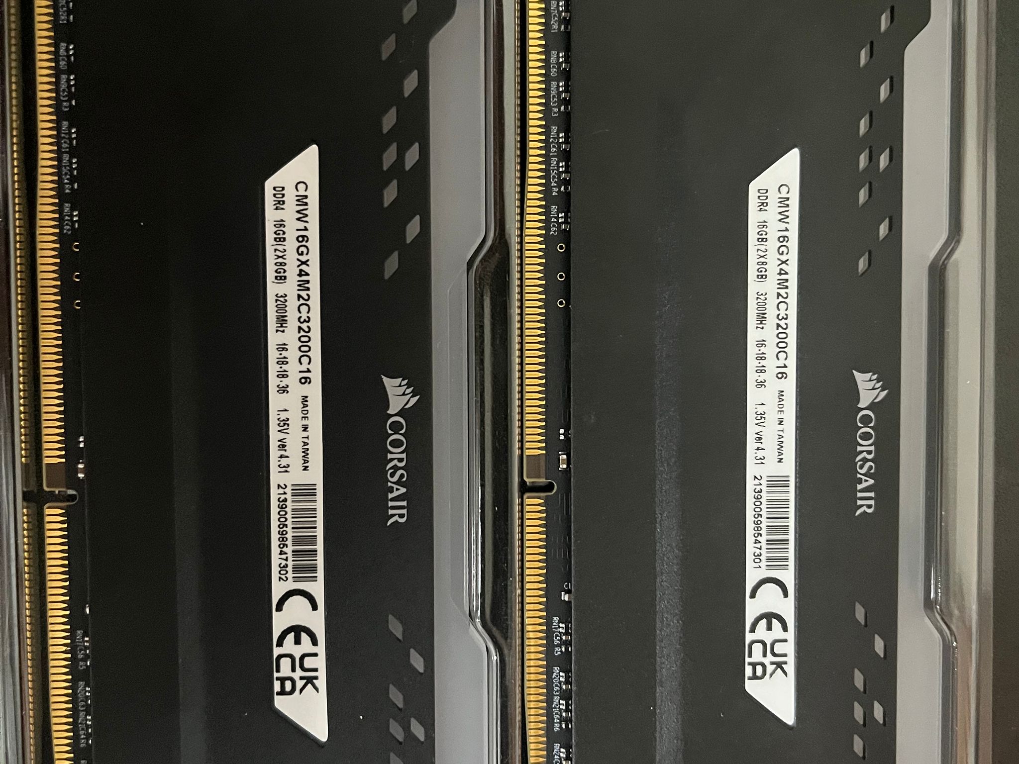 Corsair Vengeance Pro RGB 16gb (2x8gb) 3200mhz