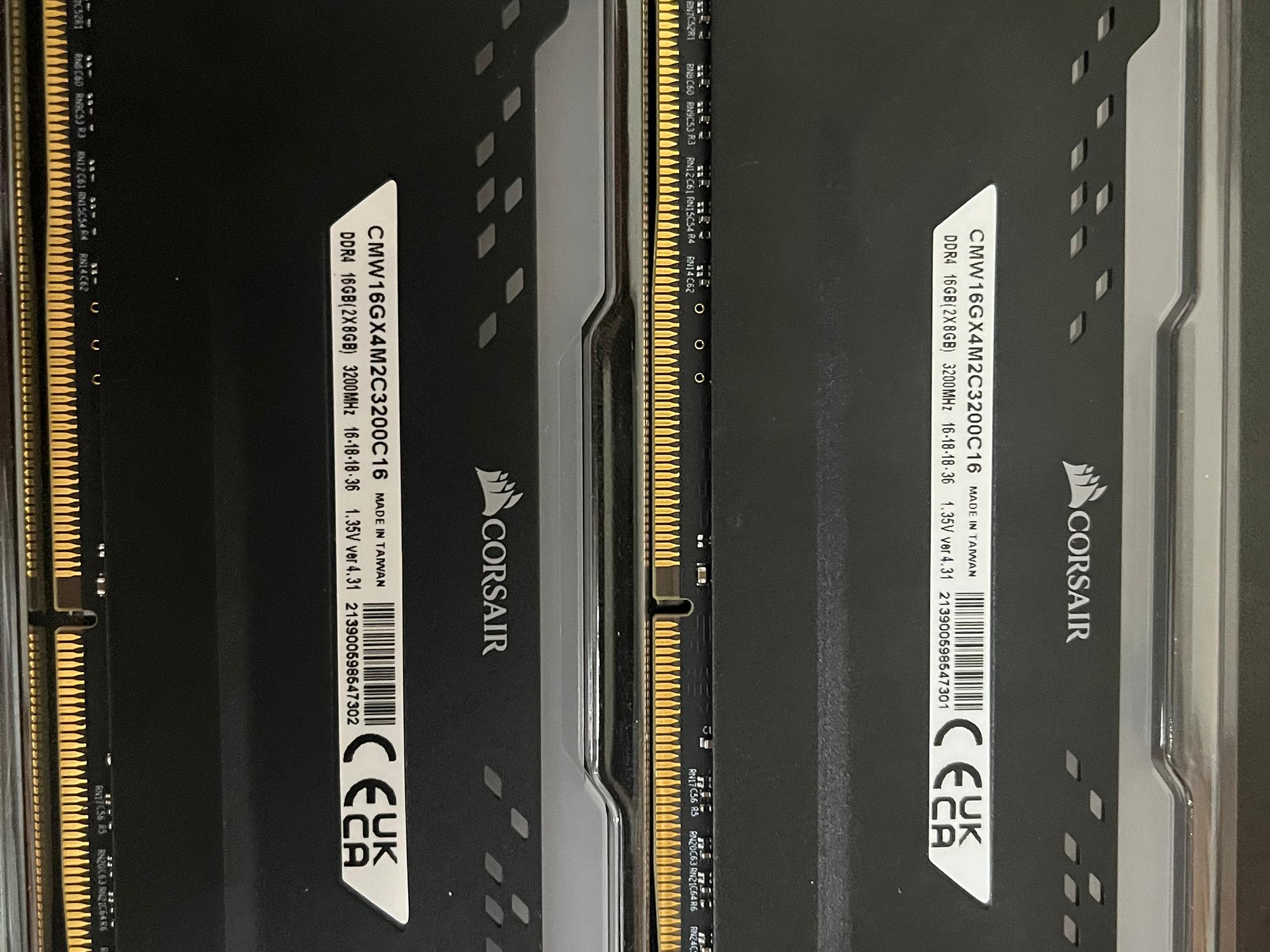 Corsair Vengeance Pro RGB 16gb (2x8gb) 3200mhz