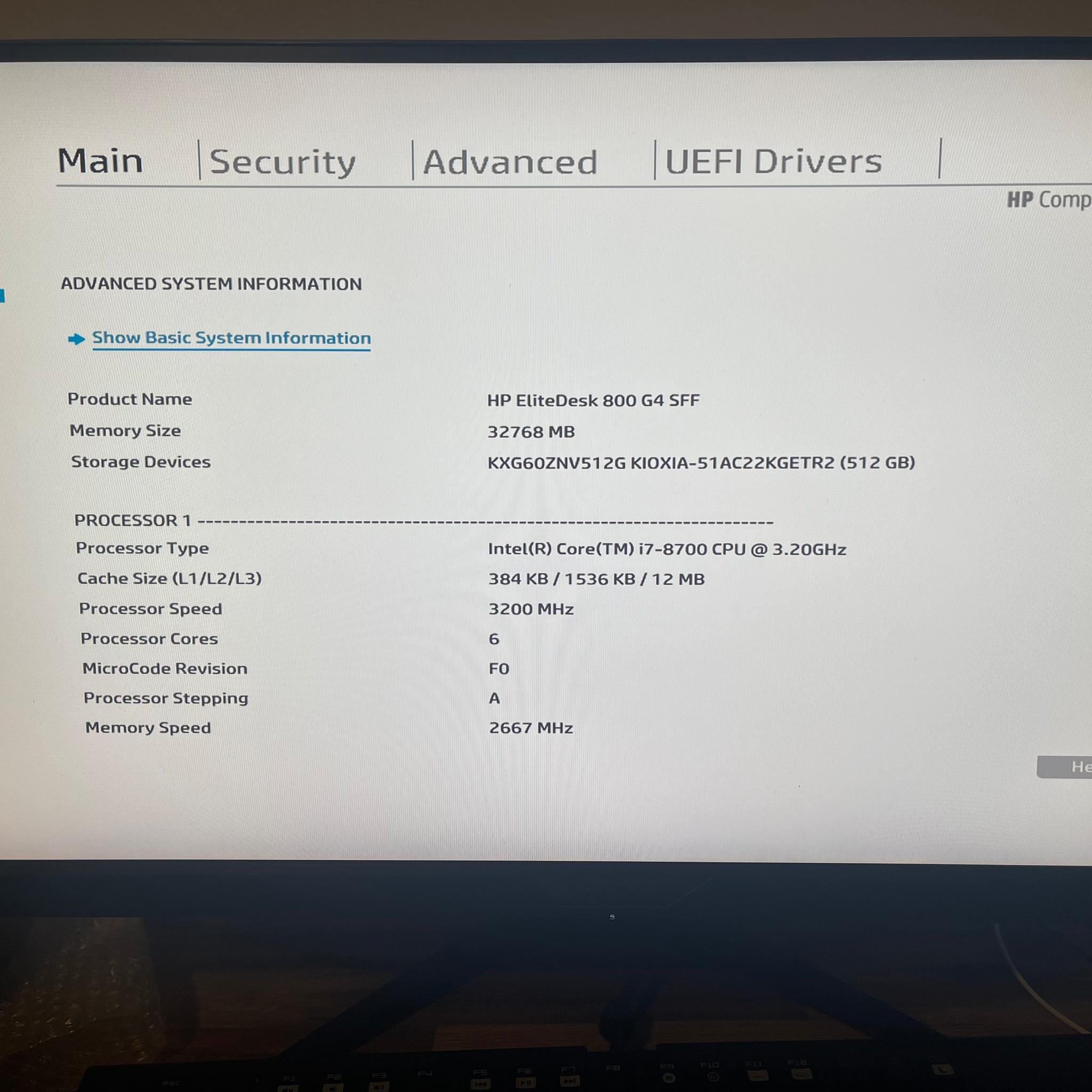 HP EliteDesk 800 G4 | i7-8700, 32GB, 512GB