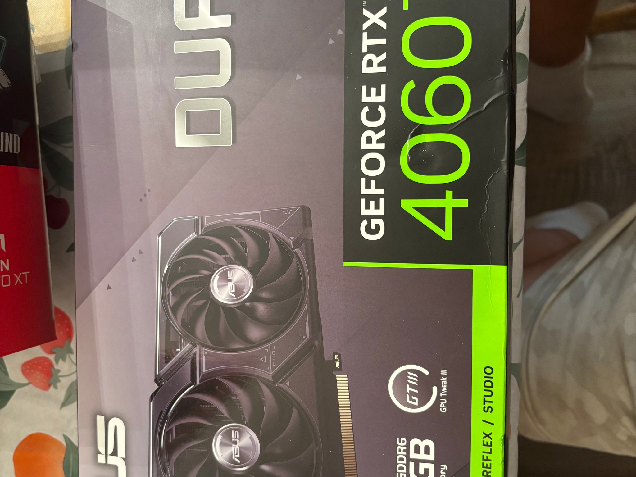 ASUS Dual GeForce RTX 4060 Ti OC Edition 8GB GDDR6. Barley used, kept in box