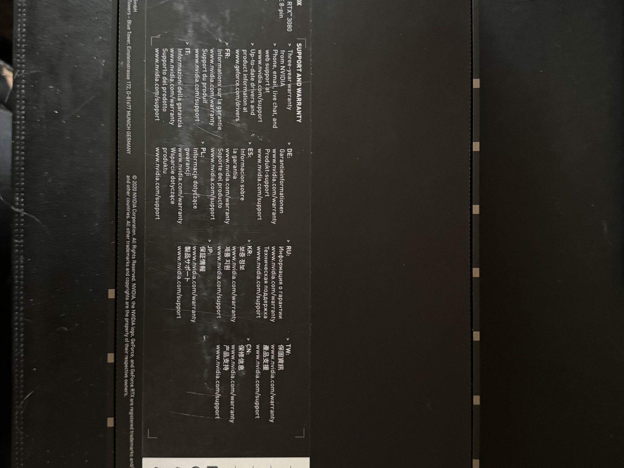 NVIDIA GeForce RTX 3080 Founders Edition