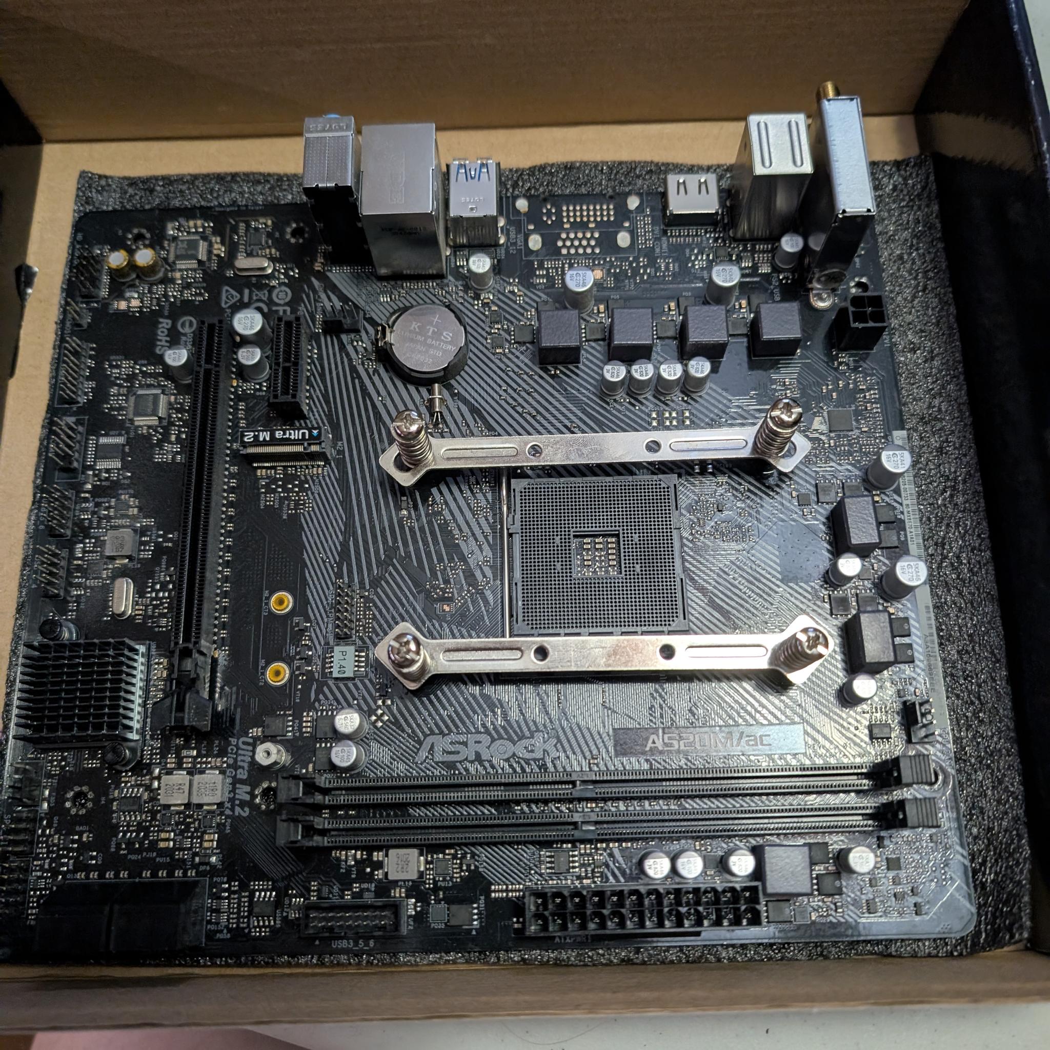 [Used] AM4 Upgrade Combo: Ryzen 7 5700X + ASRock A520M/ac + Vetroo V5 Cooler+ 32GB DDR4 3200 RAM