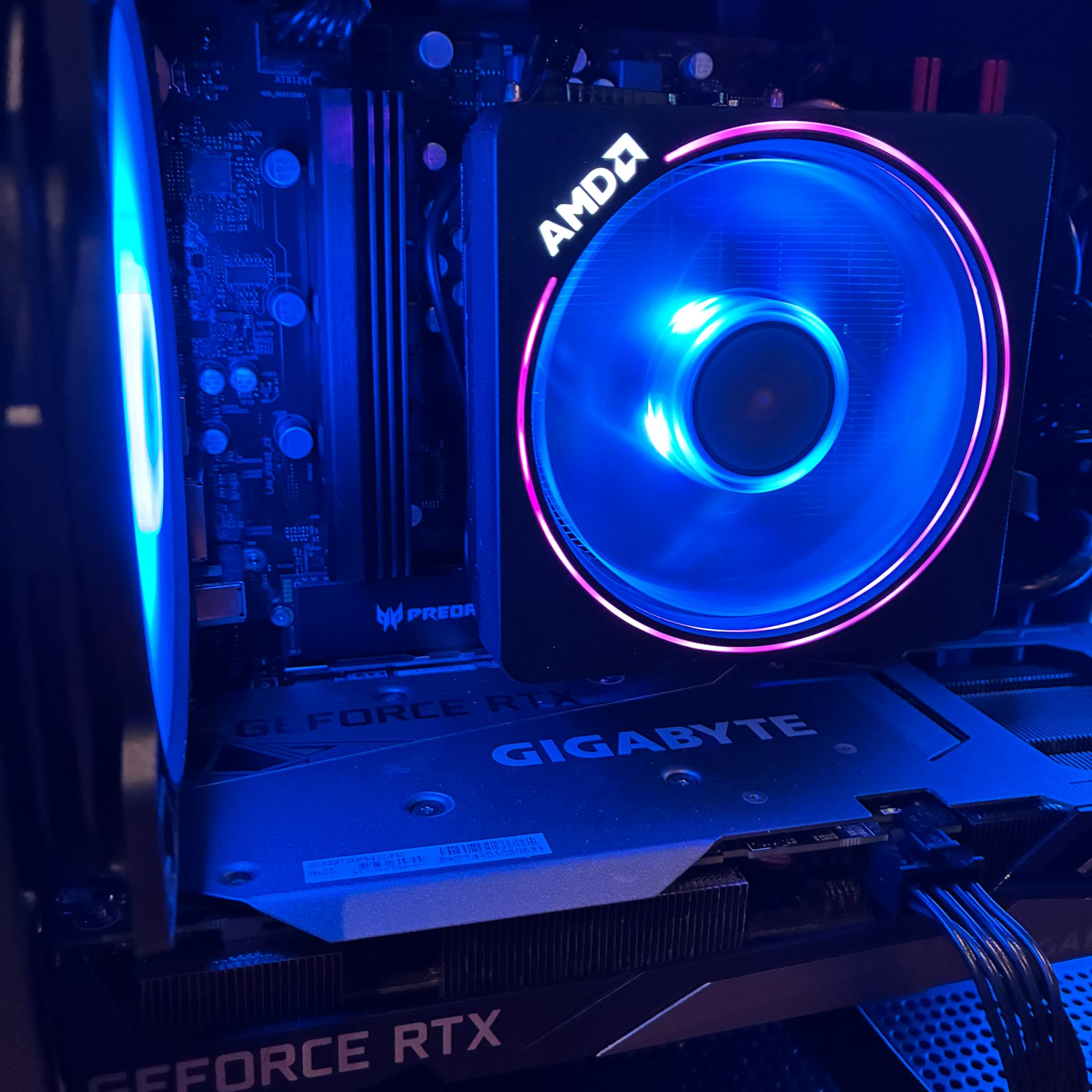 RTX 3060 Ti R5 7600 WiFi AM5 1440P RGB GAMING PC 32GB 6000 DDR5 1TB NVMe