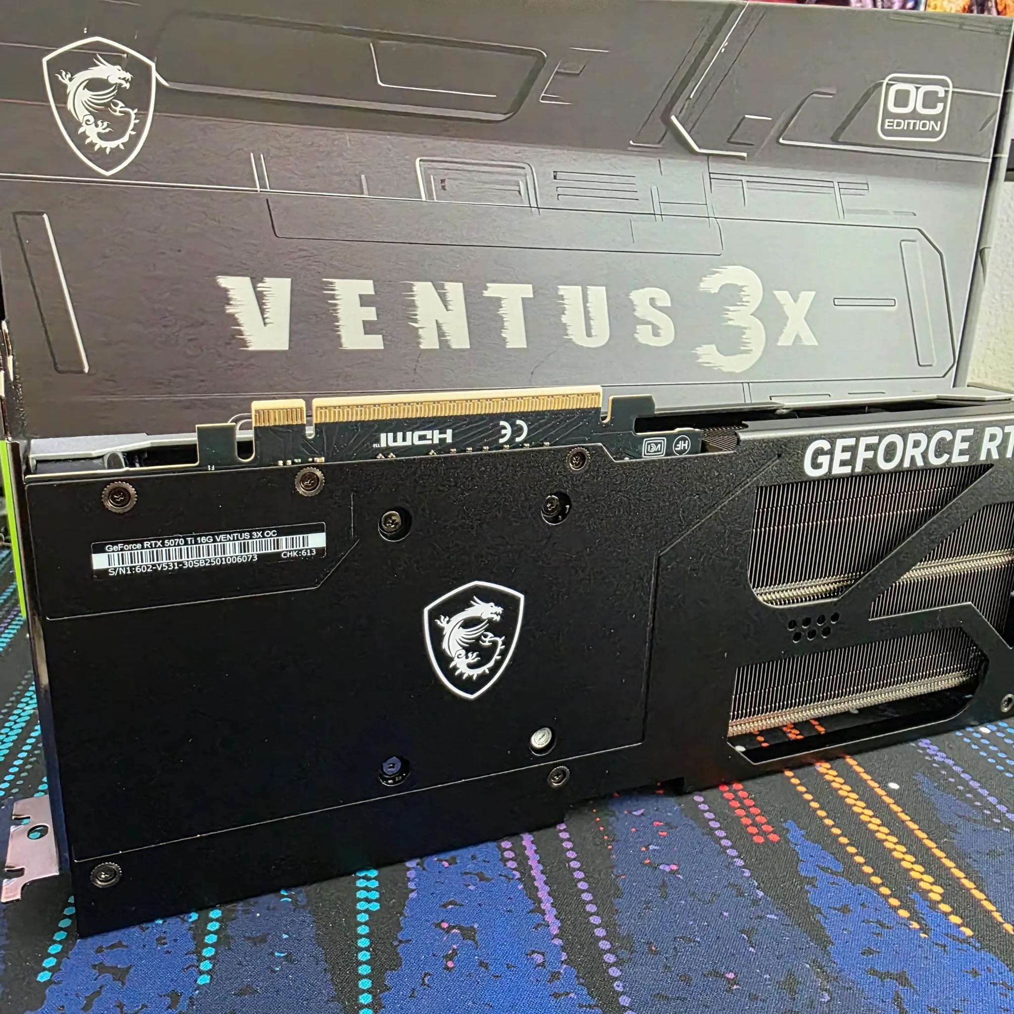 5070TI MSI Ventus 3x 16gb