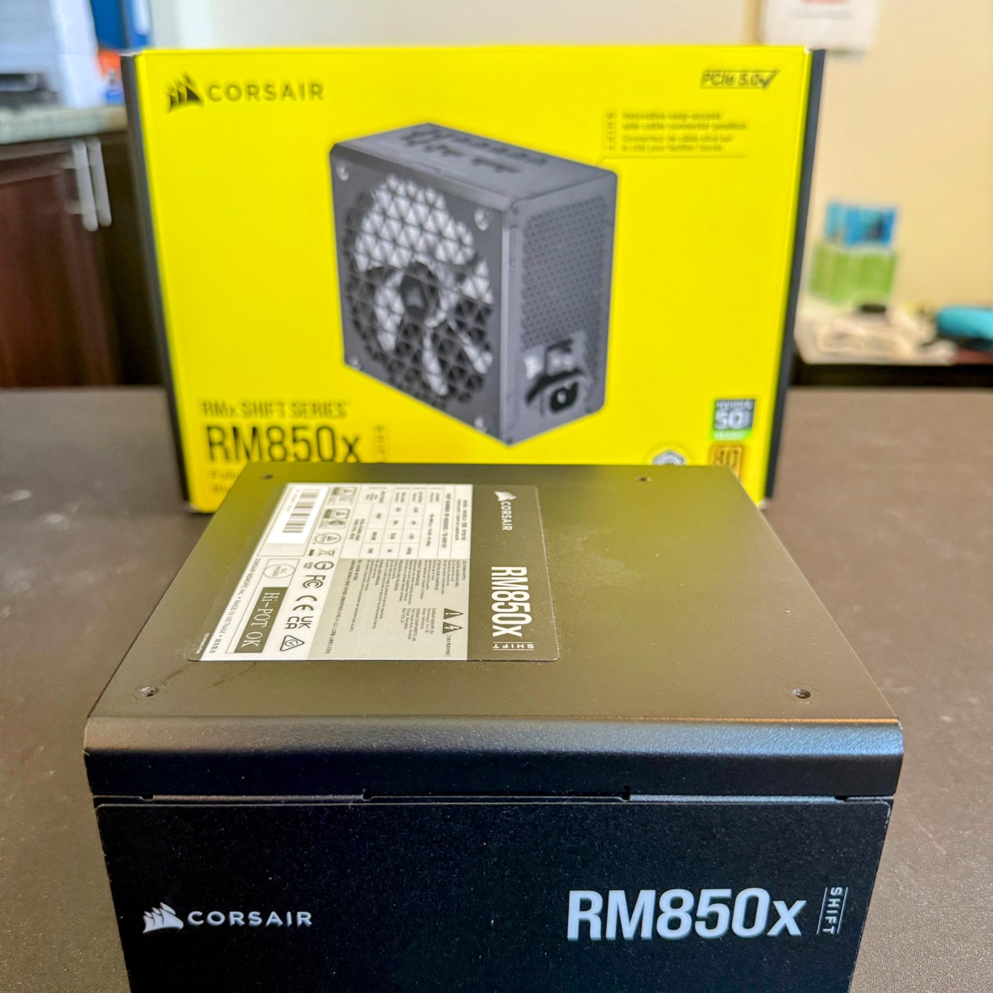 Corsair RM850x Shift 850W 80+ Gold Fully Modular PSU (2025, Lightly Used)