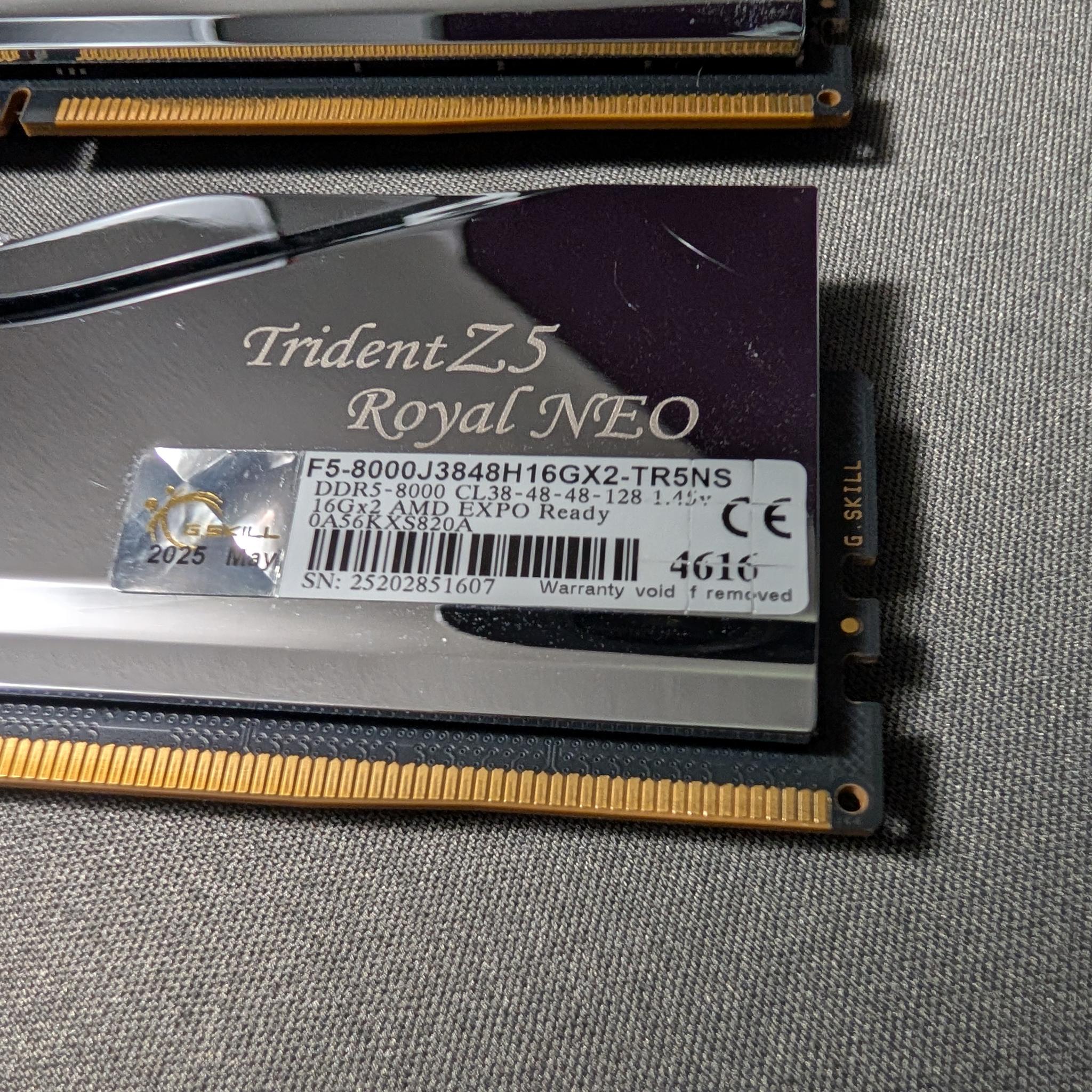 G.Skill Trident Z5 Royal Neo RGB 32GB (2x16GB) DDR5 8000