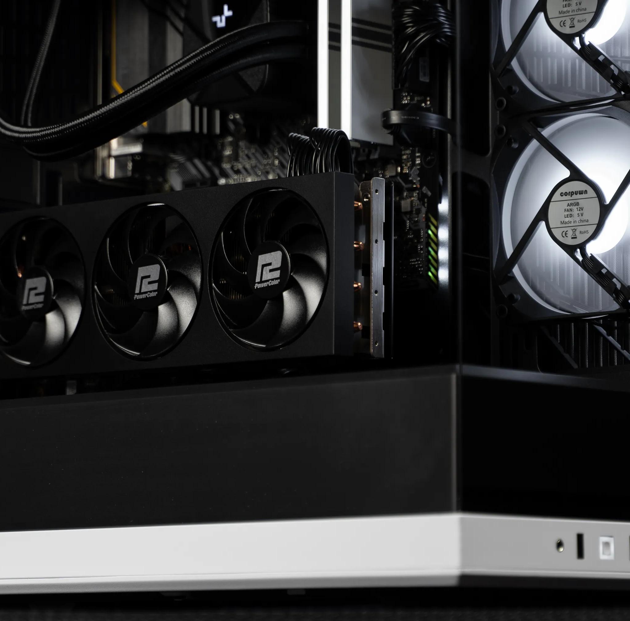 “Prebryte” RX 7700 XT Ryzen 7 32GB Windows 11 Pro 2TB Gaming PC Powerhouse