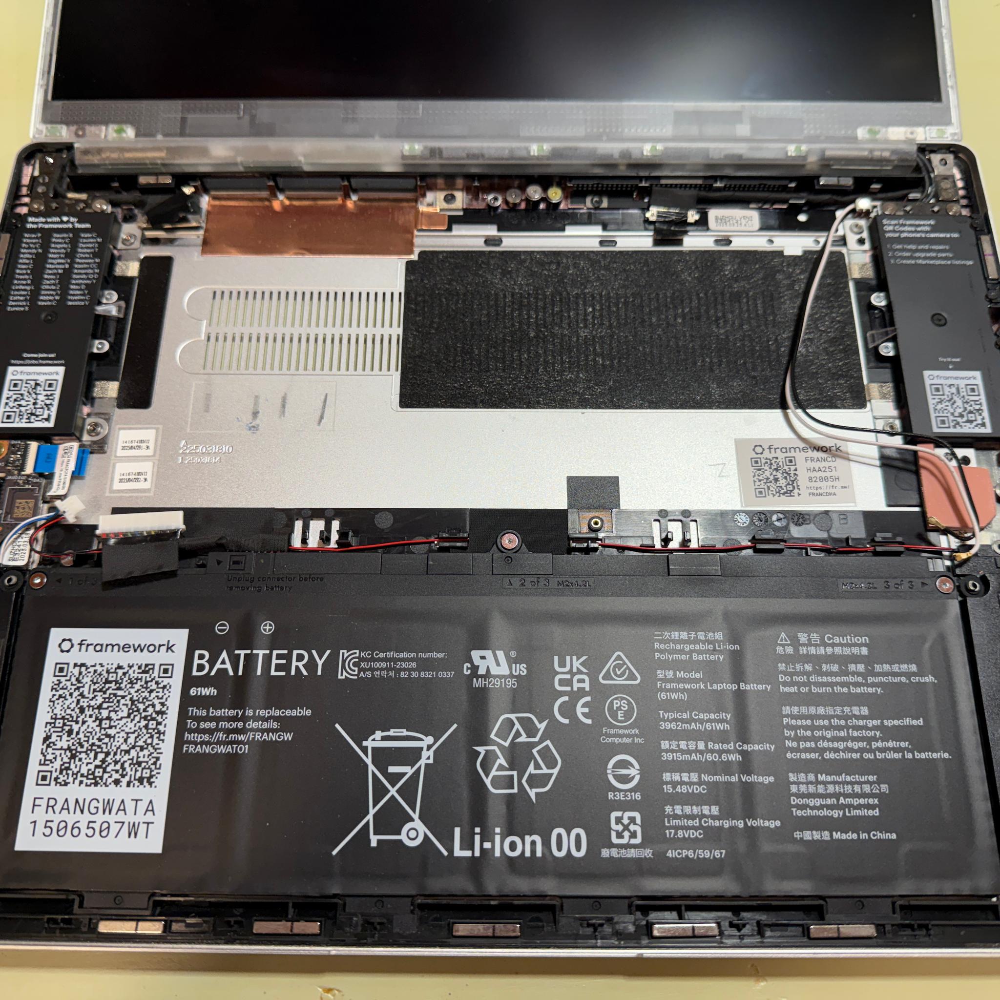 Framework 13" Laptop - Chassis, no mainboard
