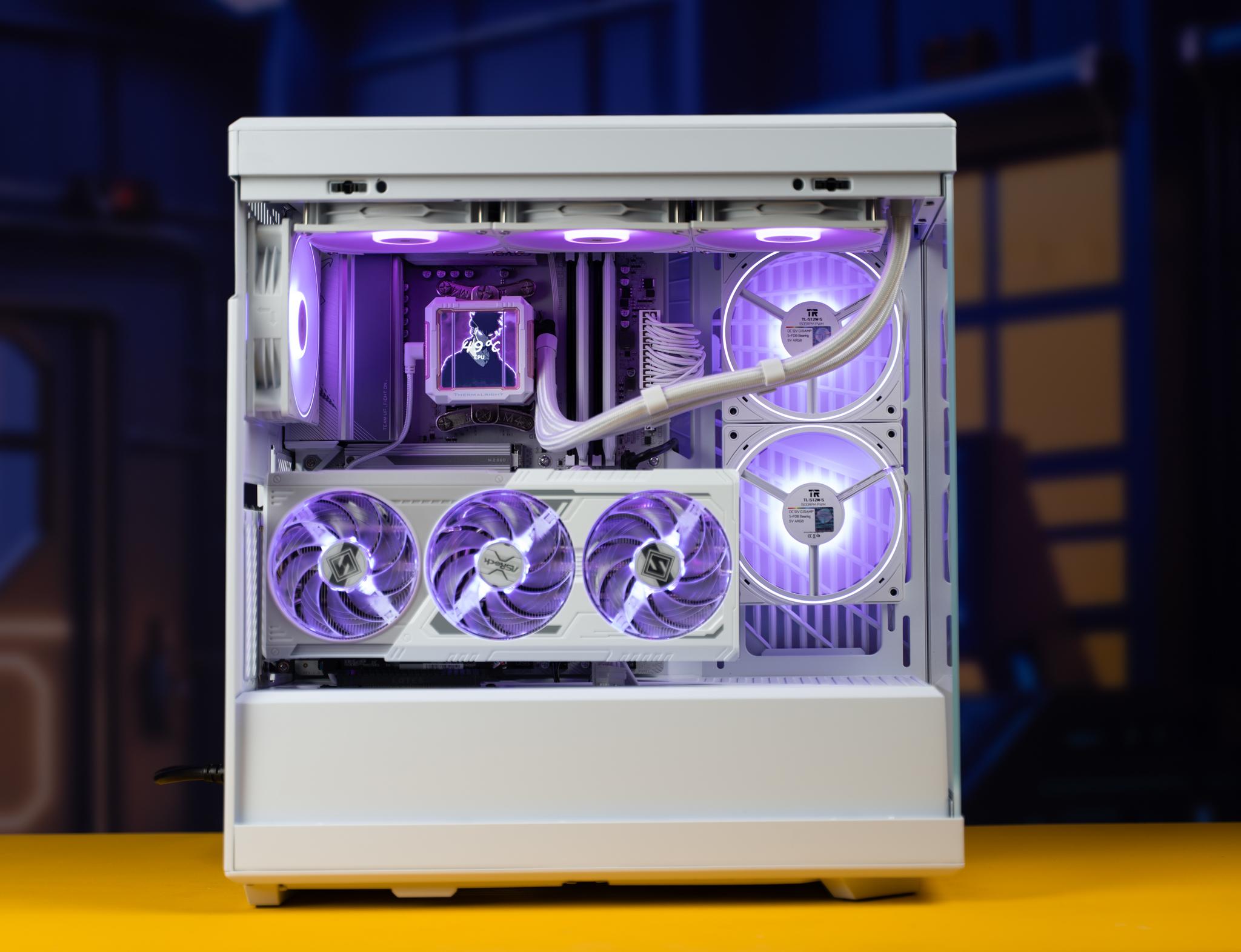 “SynthelisX” RX 9070 XT Ryzen 7 7800X3D 32GB Windows 11 2TB 4K Gaming PC Solo Leveler