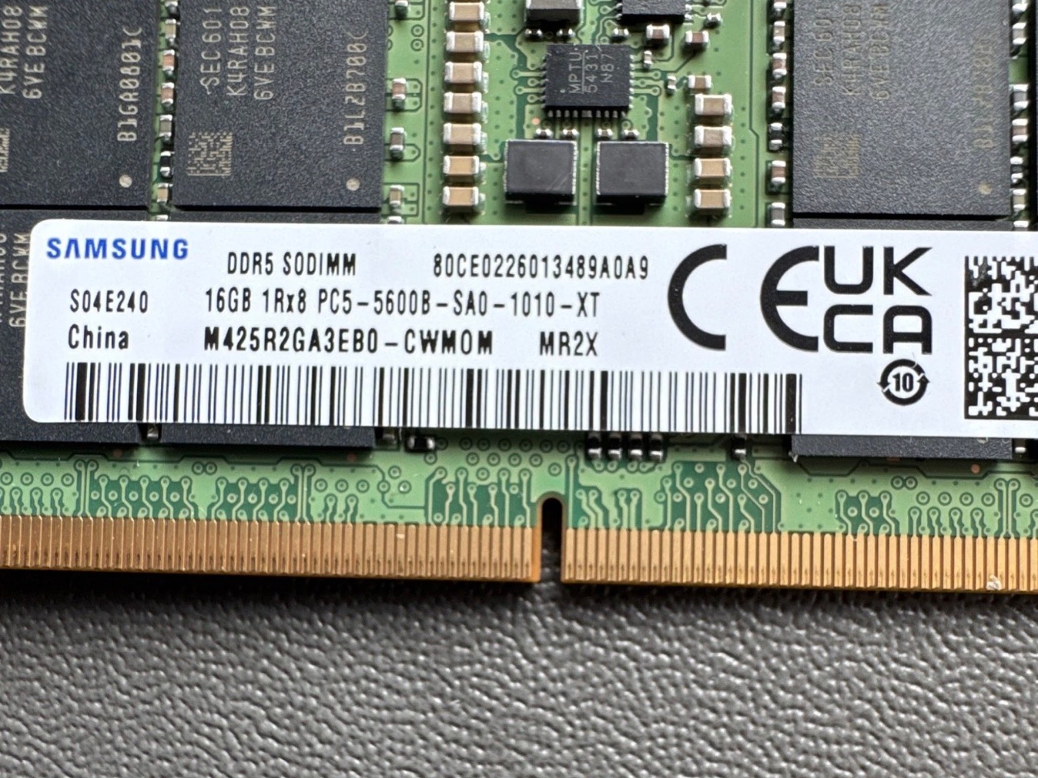 Samsung 32GB (2x16GB) DDR5 5600MHz SODIMM Laptop RAM | Jawa