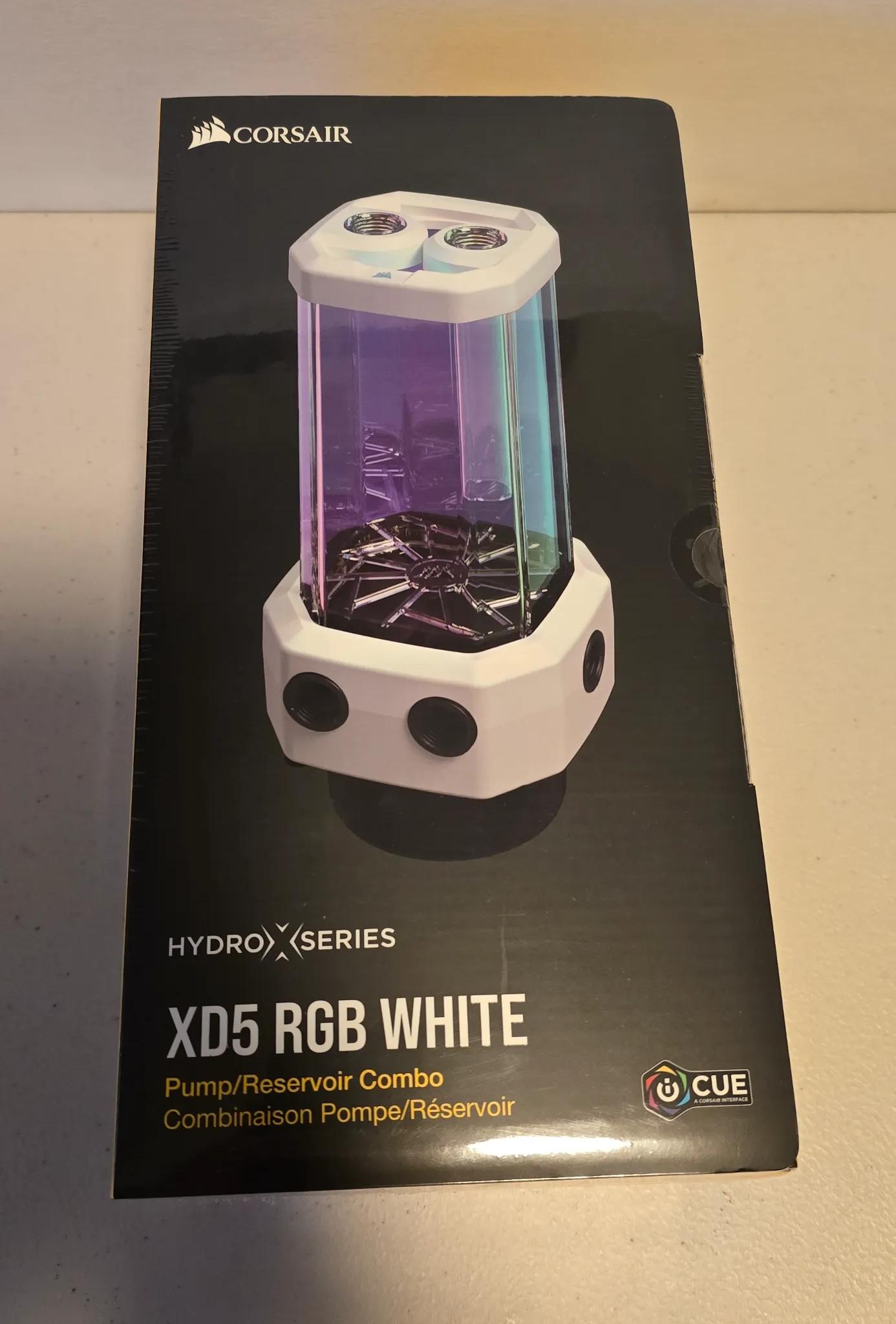 New in Box! Corsair Hydro X Series XD5 RGB Pump/Reservoir Combo - White