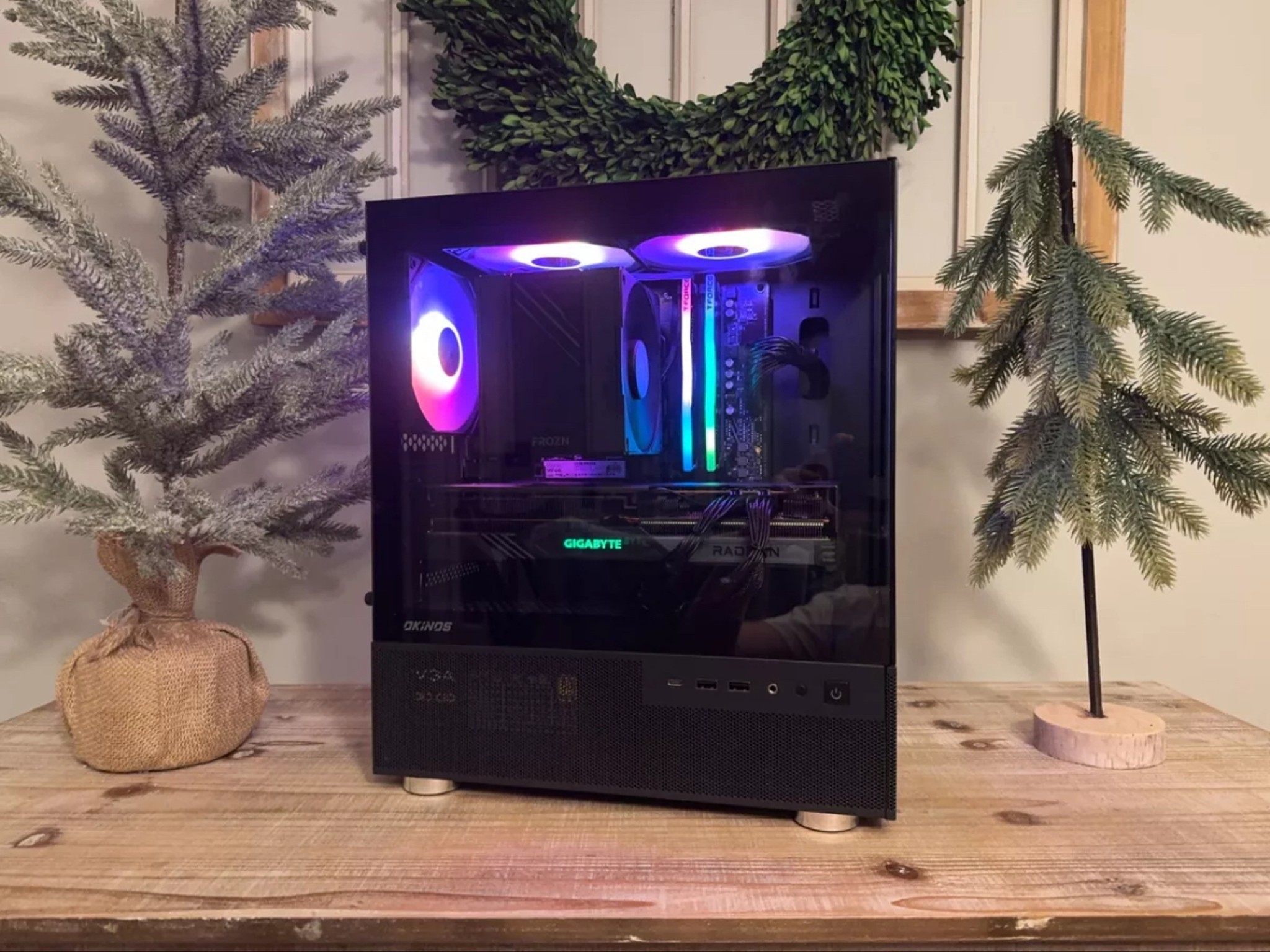 NEW Custom Gaming PC - Ryzen 7 5700X - RX 7700XT - 16GB DDR4 3600MHz - 1TB NVMe