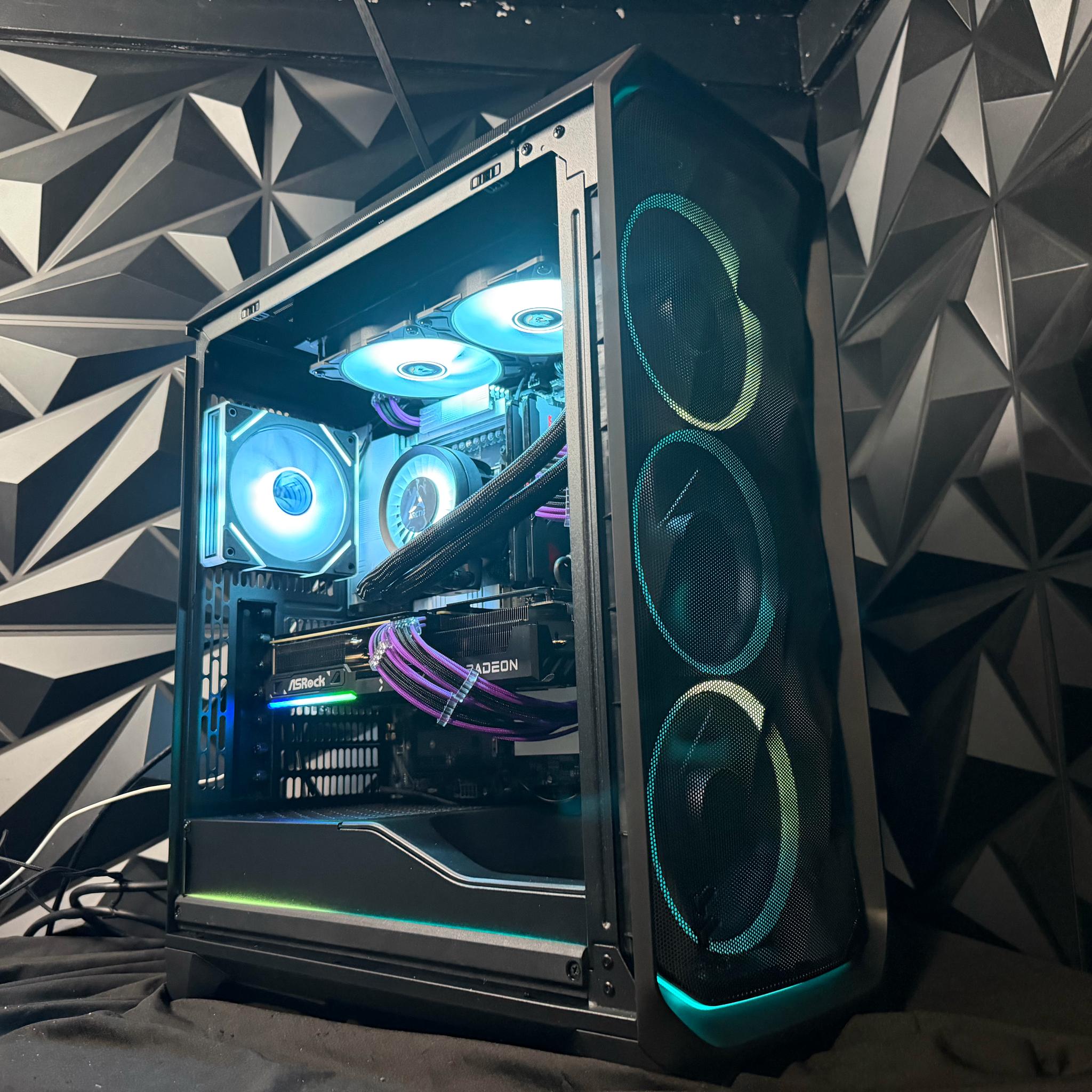 💜🌆 VIOLET CITY 🌆💜Ryzen 5 9600X| RX 9070XT| 32 GB DDR5|2 TB NVMe| 850W PSU