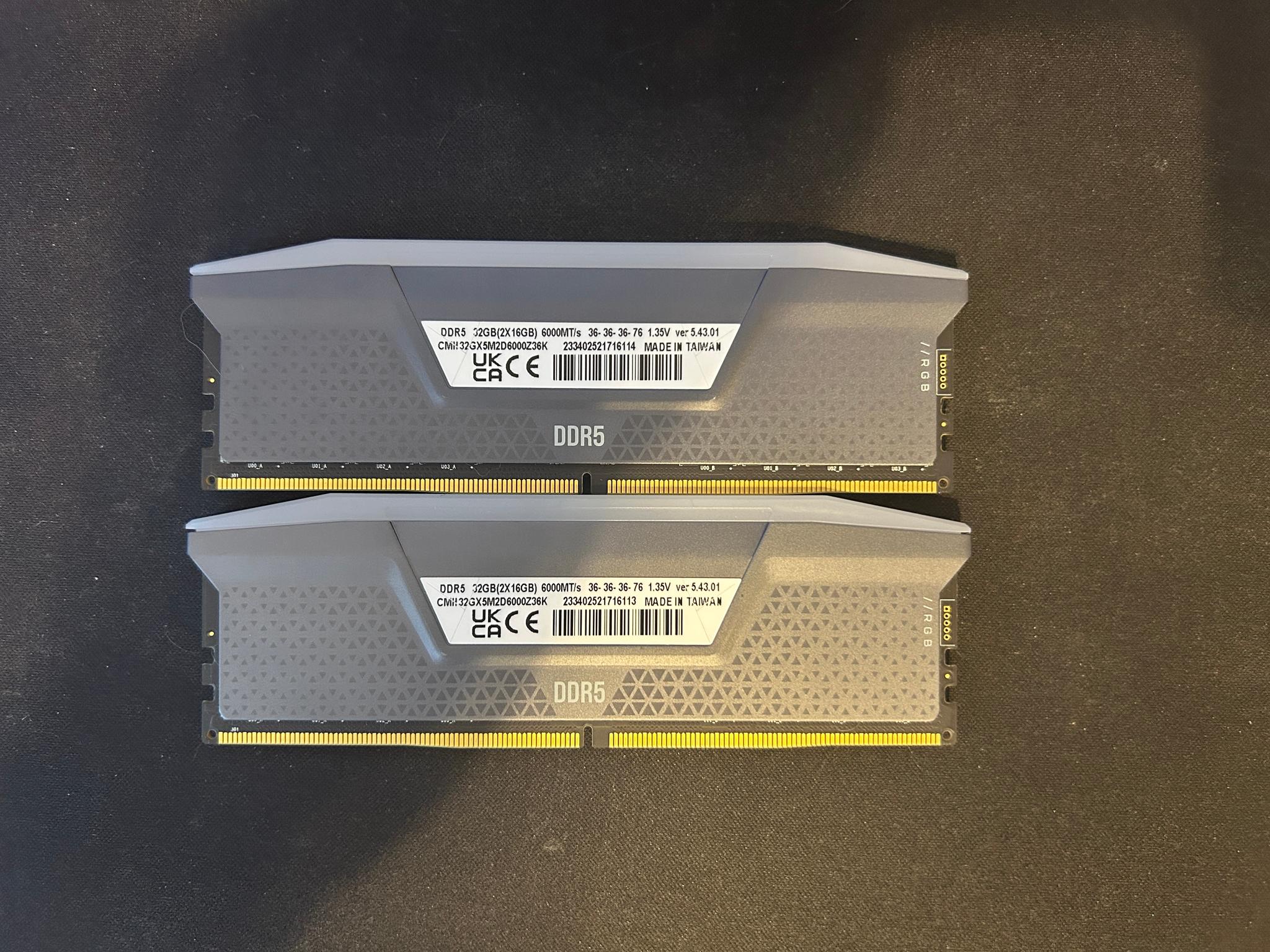 Corsair Vengence 32GB 6000mhz CL36
