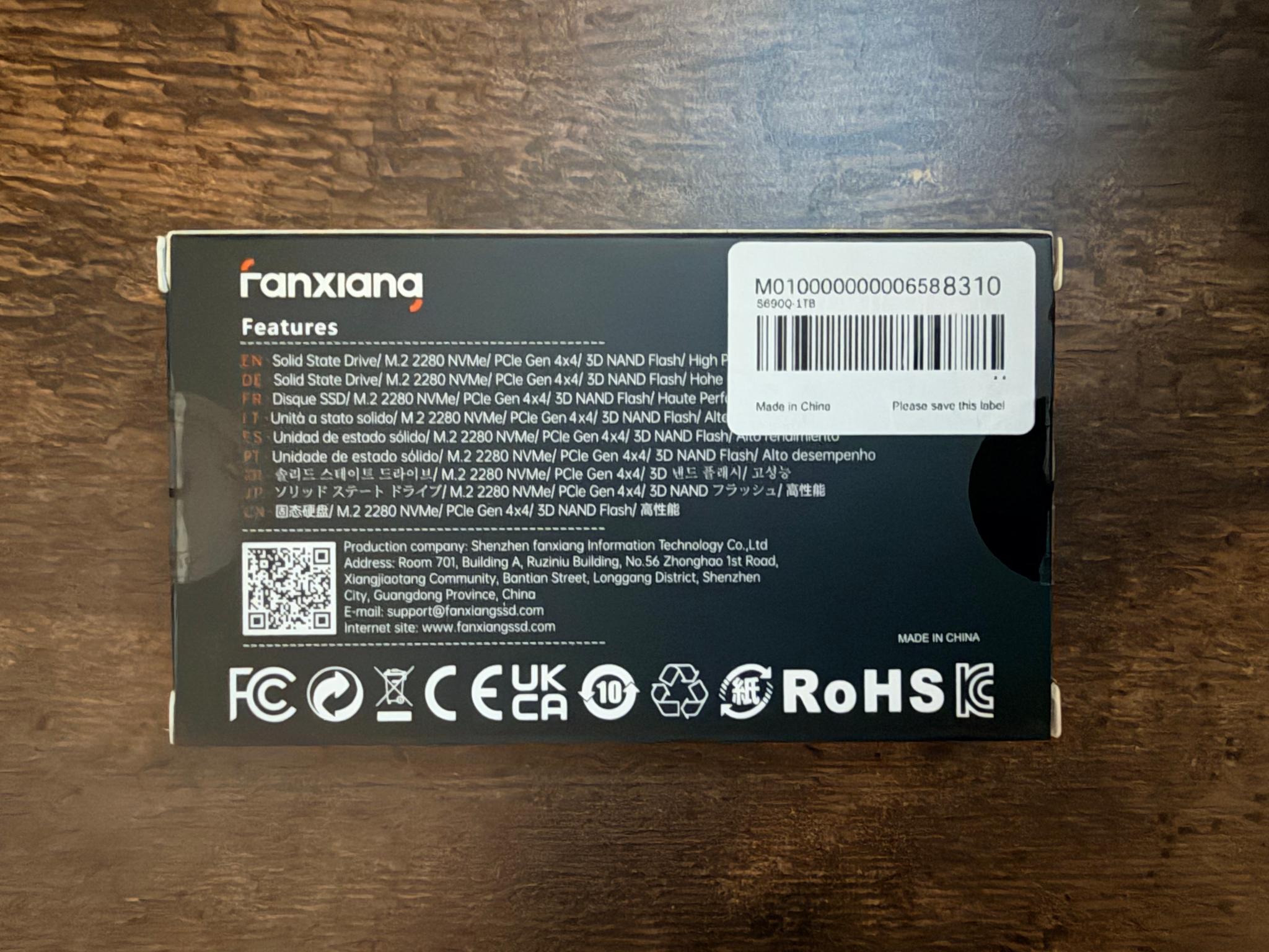 Orico e5000 2TB Gen 4x4 NVMe M.2 ssd