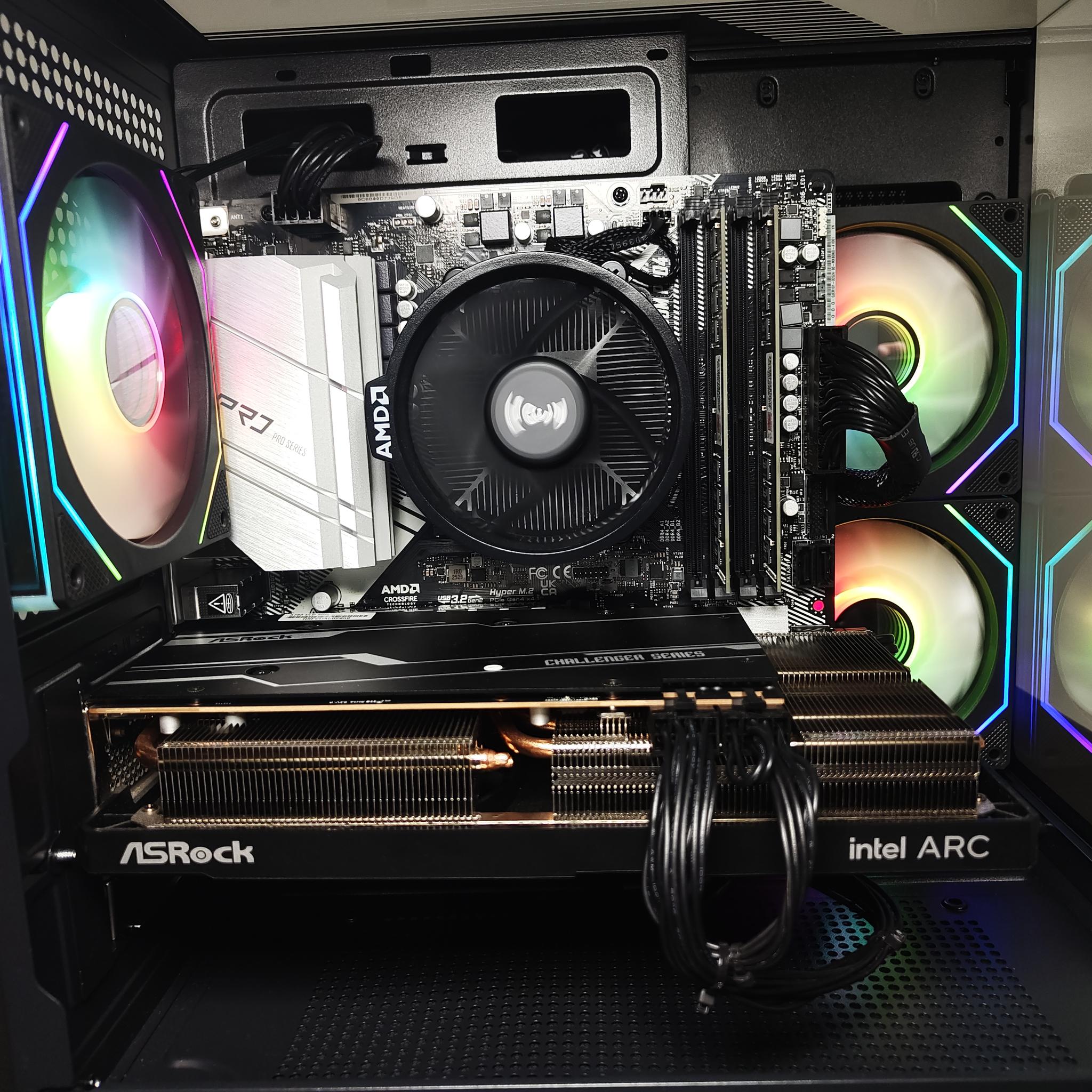 🔵PRO Gaming/Streaming PC |Ryzen 5 5500 | 16GB RAM | 1.5TB Storage | ARC A750 | Windows 11 WiFi 6🔵