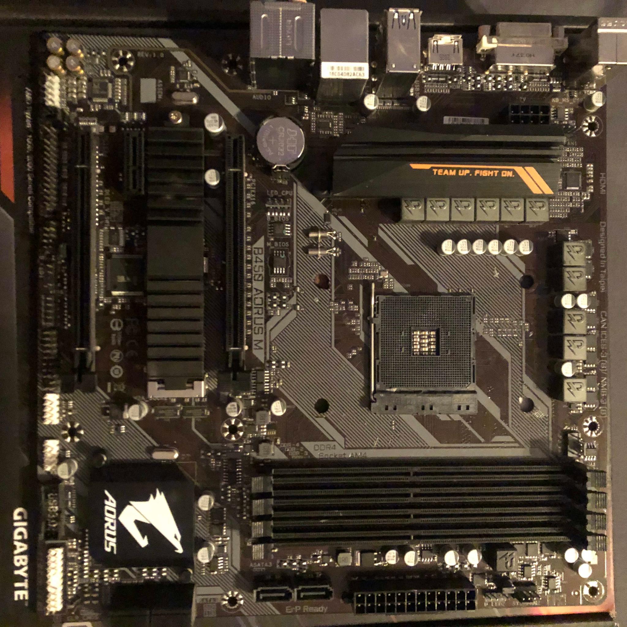 Gigabyte B450 AORUS M Micro ATX AM4 Motherboard