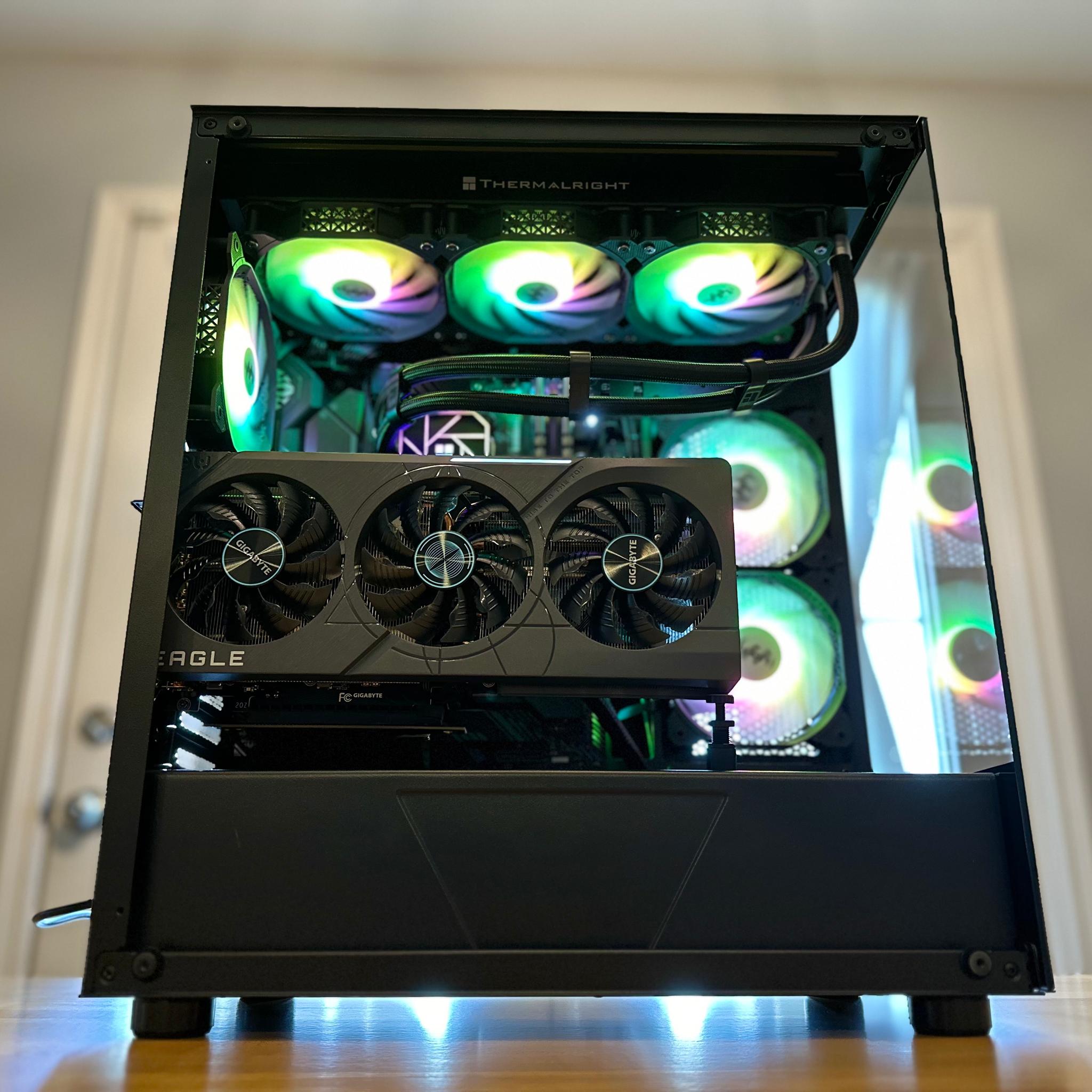 🫨🖤²|RTX 4070 ti, Ryzen 7 5800x, 32gb DDR4, 2tb SSD WiFi Equipped AIO Cooled Gaming PC!