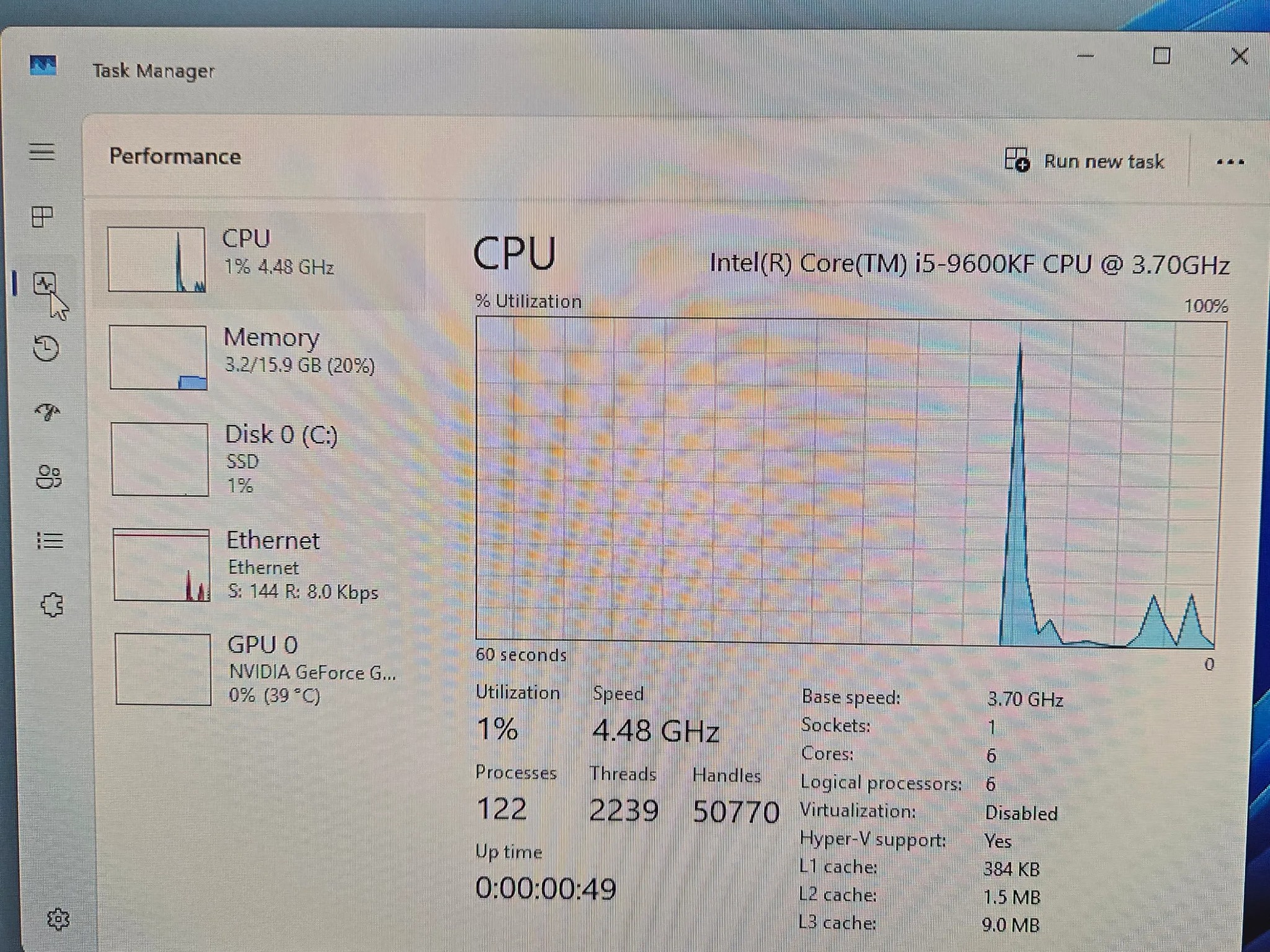 9600KF - GTX 1660 - 16GB DDR4 3200MHZ - 512GB NVME SSD