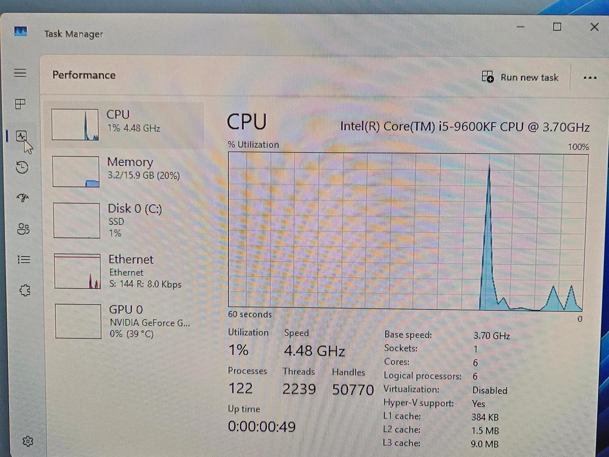9600KF - GTX 1660 - 16GB DDR4 3200MHZ - 512GB NVME SSD