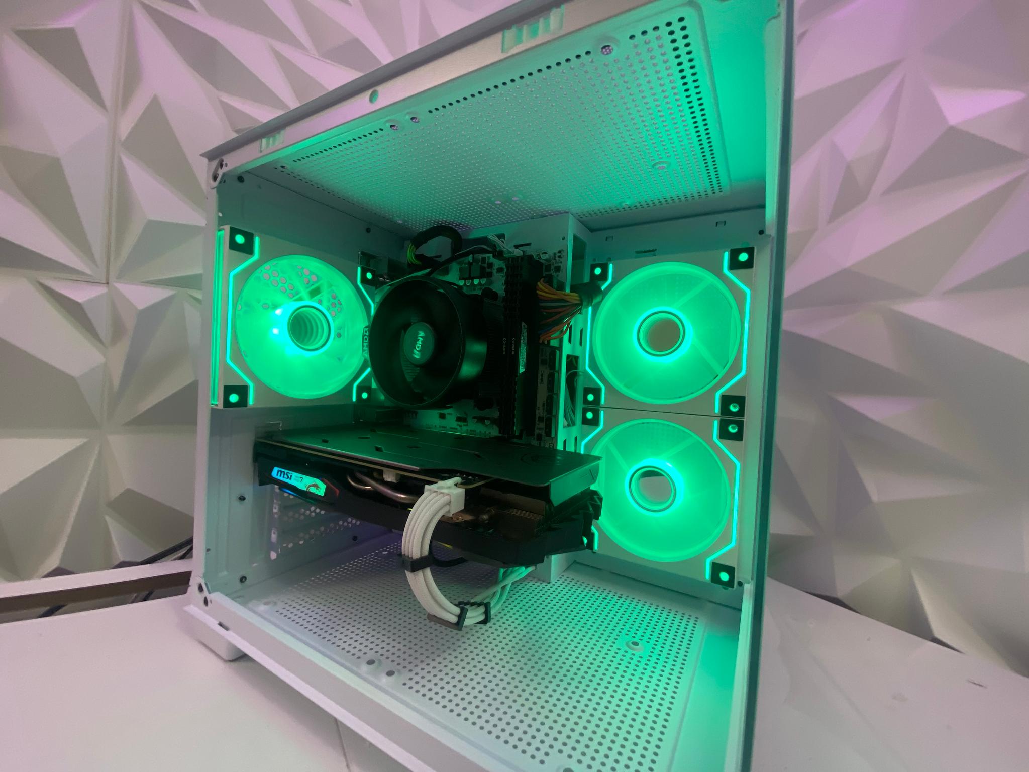 🎅🎅 White Elite Build – Ryzen 5 2600 + GTX 1660 Ti 6GB | 1080p High FPS Ready