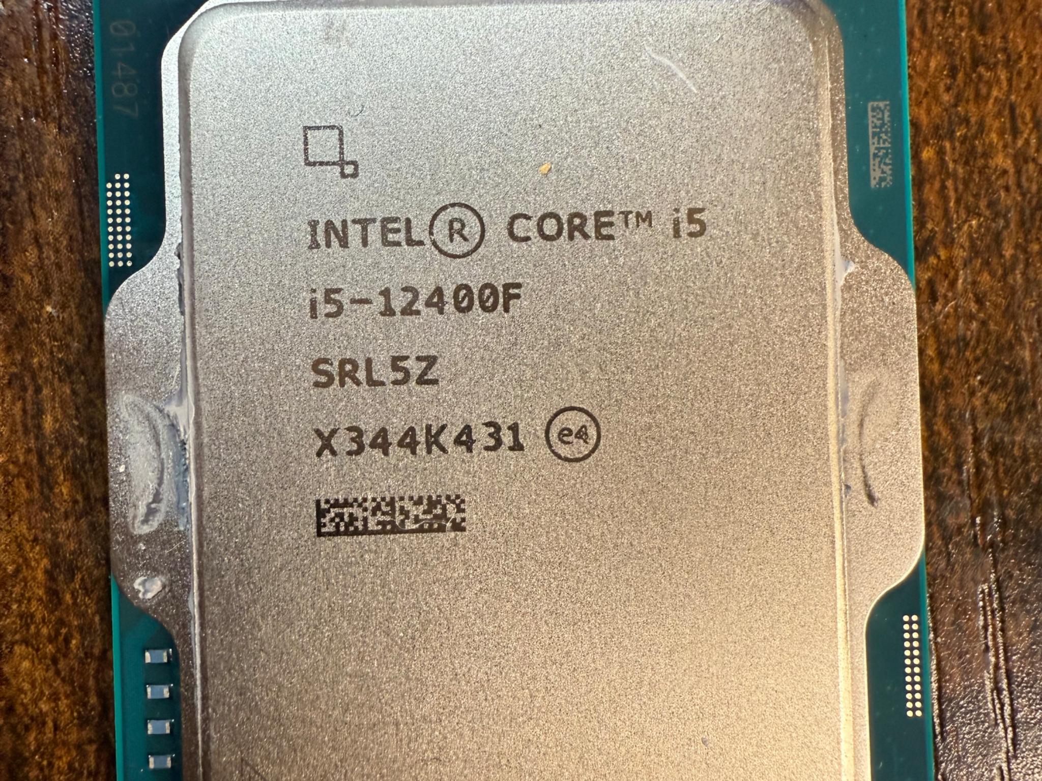 12400F was pulled from a working NZXT PREBILT