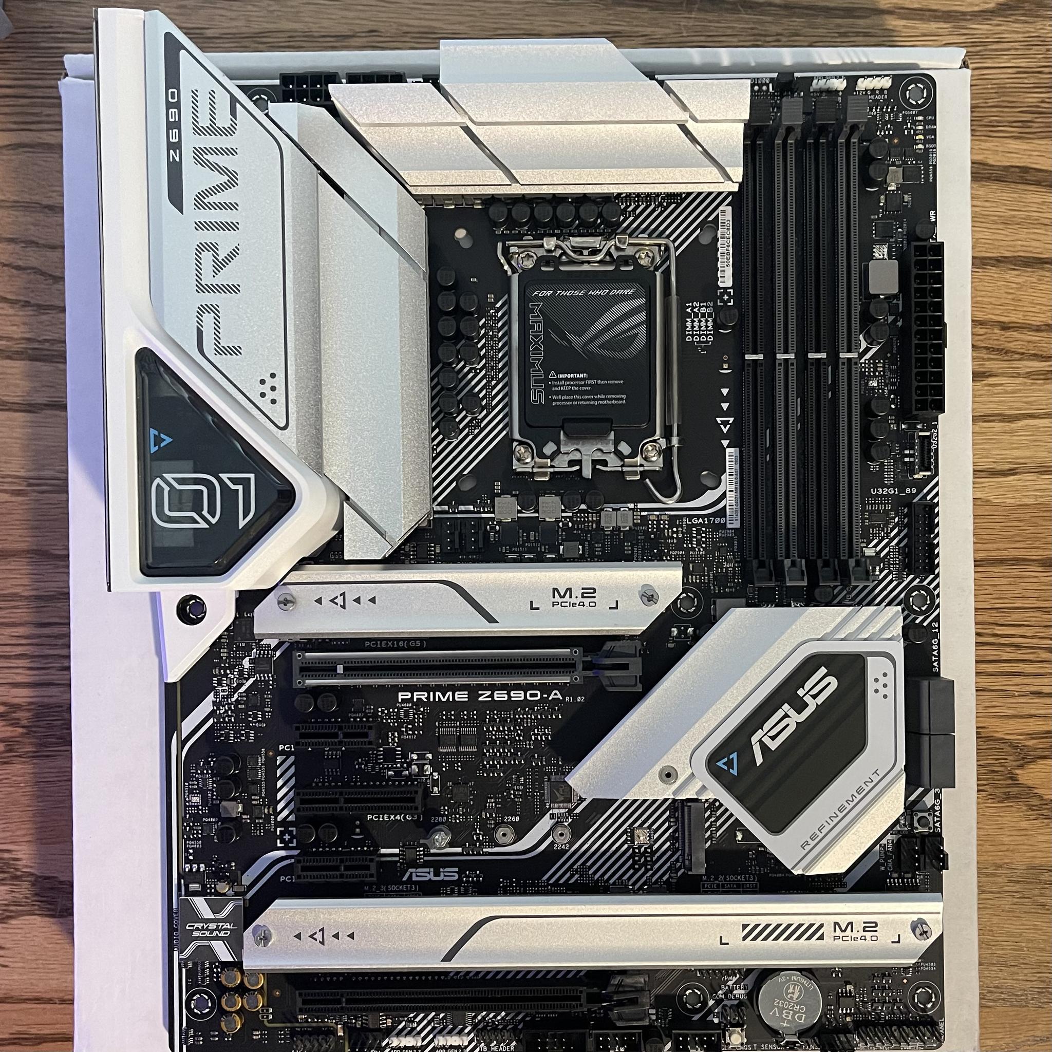 Asus PRIME Z690-A ATX LGA1700 Motherboard Silver/Black
