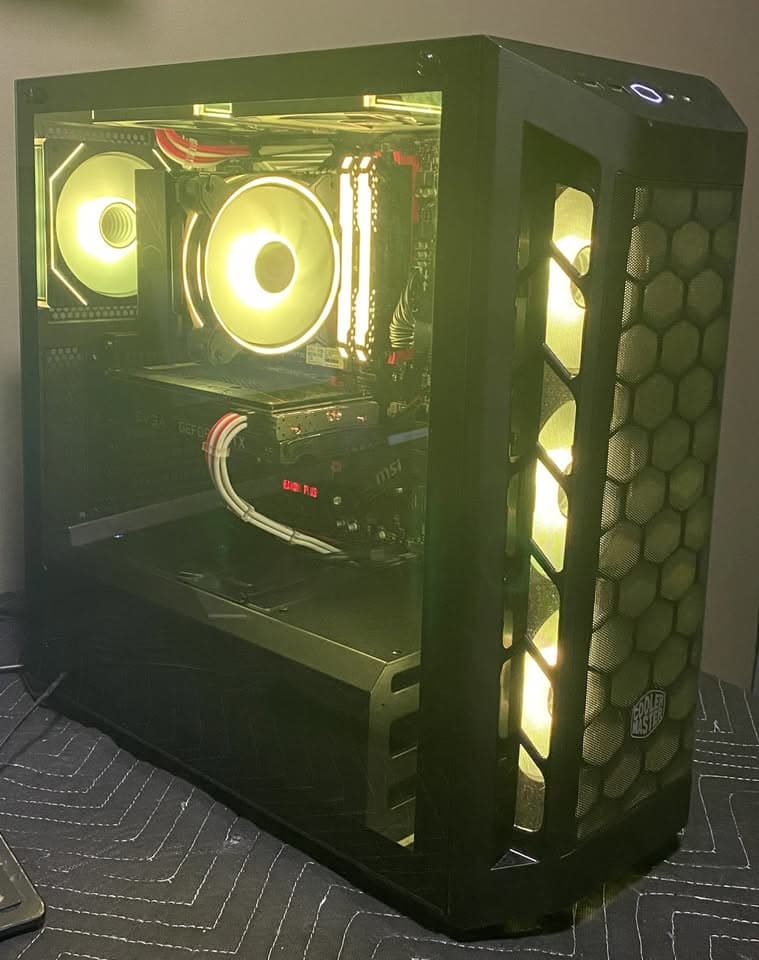 RGB AMD 3700X GeFORCE RTX 12gb 3060 1080/1440p Gaming PC.