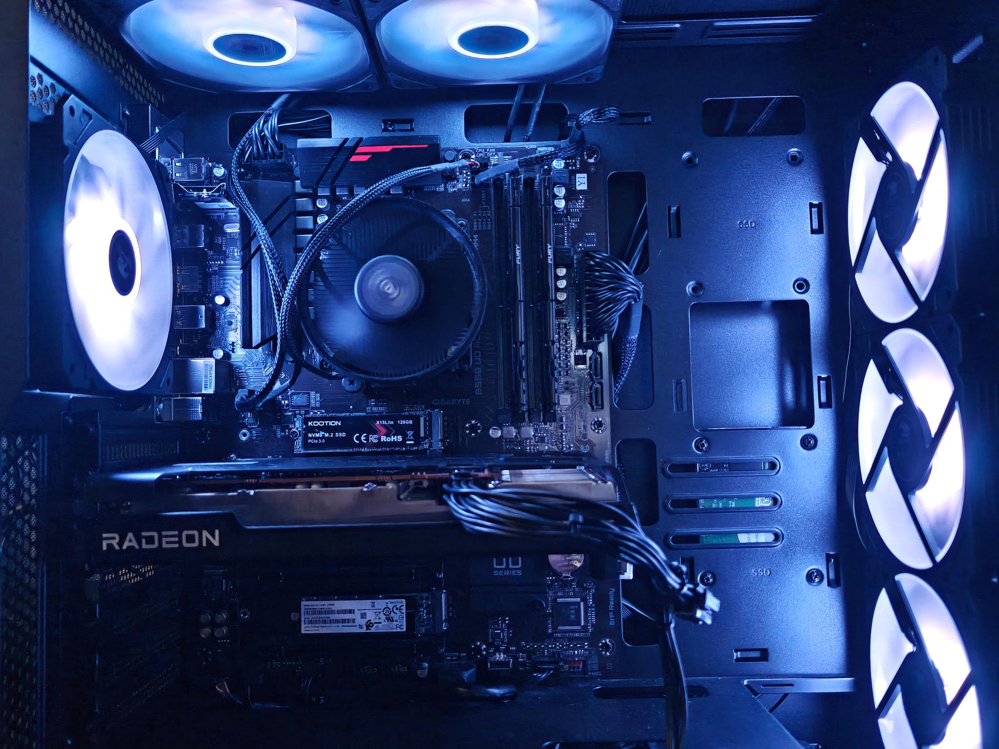 Entry Level 1080p Gaming PC - Ryzen 5 4500, XFX 6600, 16GB RAM, 750 GB Storage