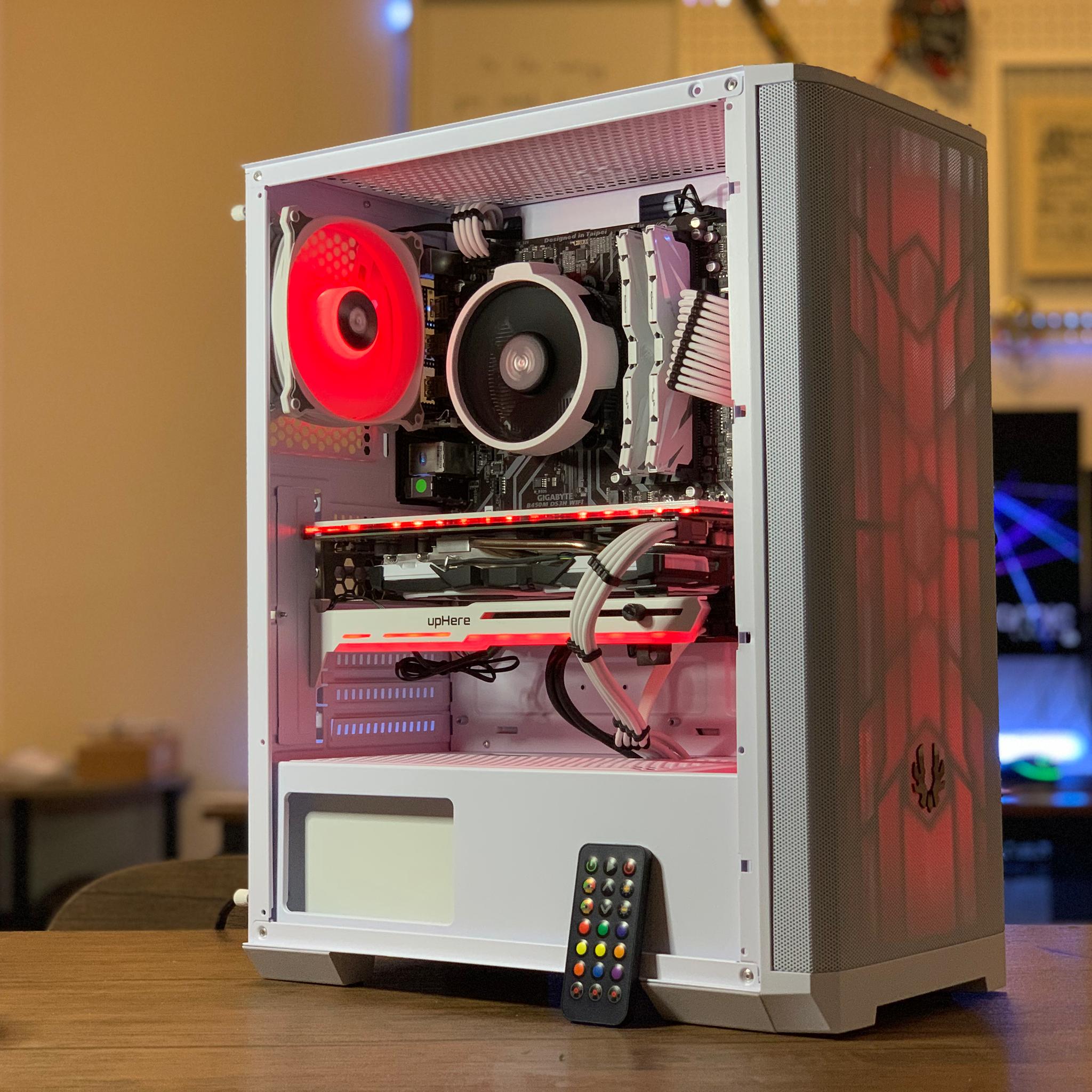Entry Level White Gaming PC (Ryzen 5 2600 + RX 580) w/ WIFI