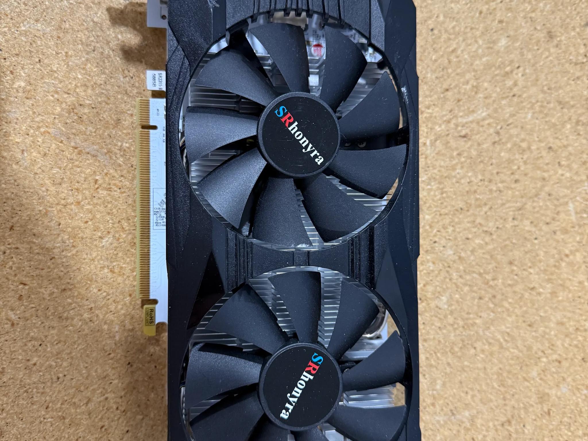 SRhonyra Radeon RX 580 8GB 2048SP GDDR5 Graphics Card 256 Bit Gaming Video Card