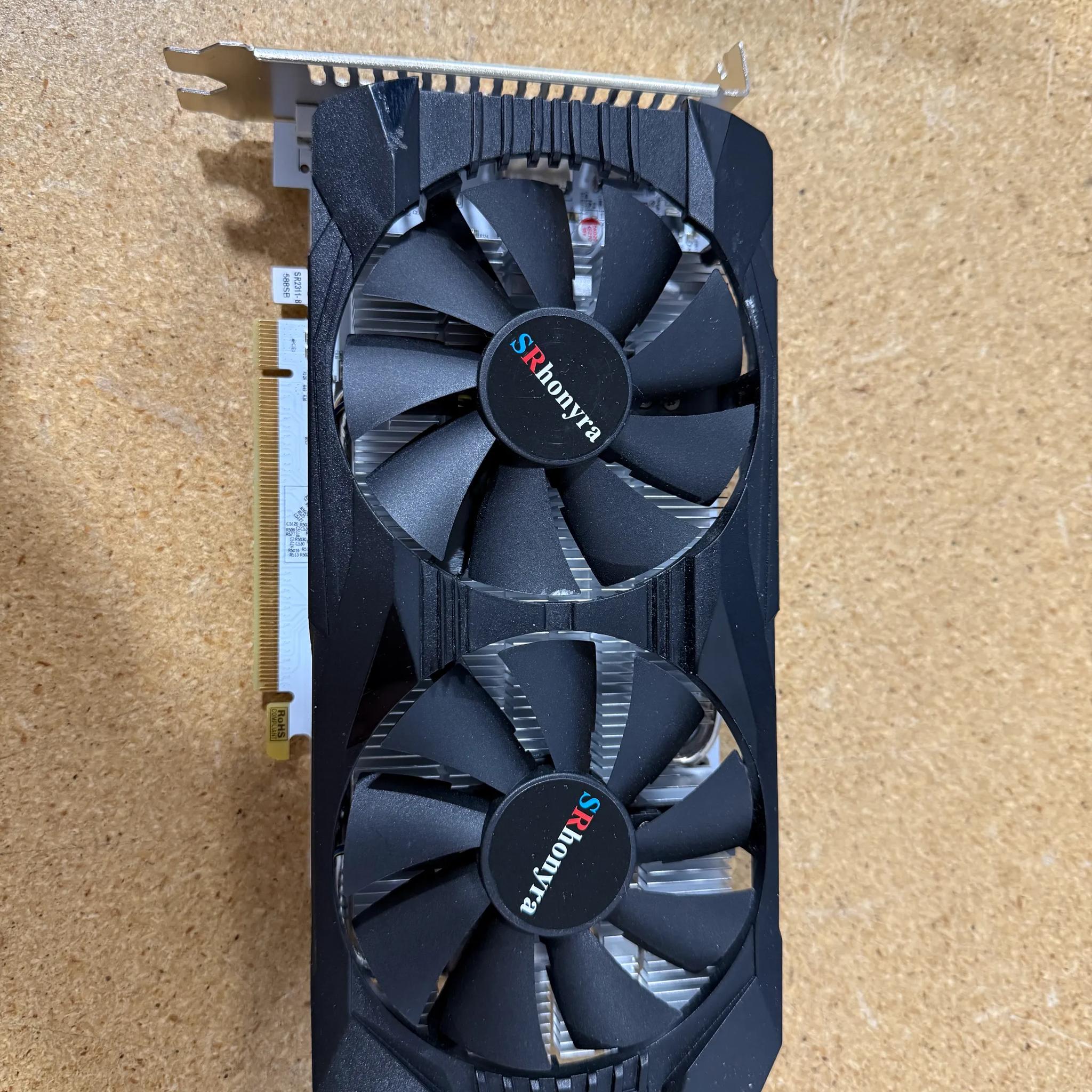 SRhonyra Radeon RX 580 8GB 2048SP GDDR5 Graphics Card 256 Bit Gaming Video Card