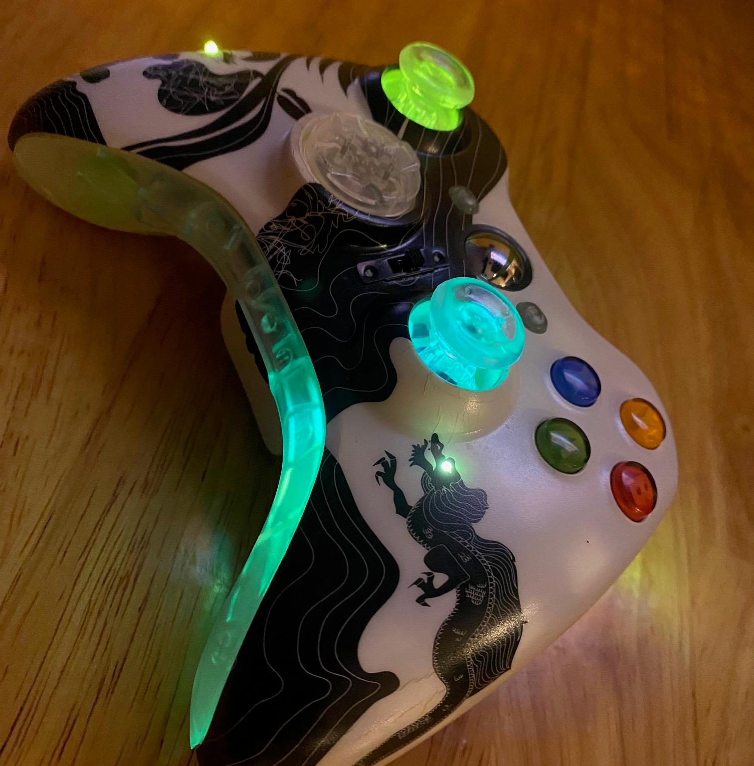 Custom Xbox 360 wireless controller | Hall effect | RGB LEDs | Dragon Age