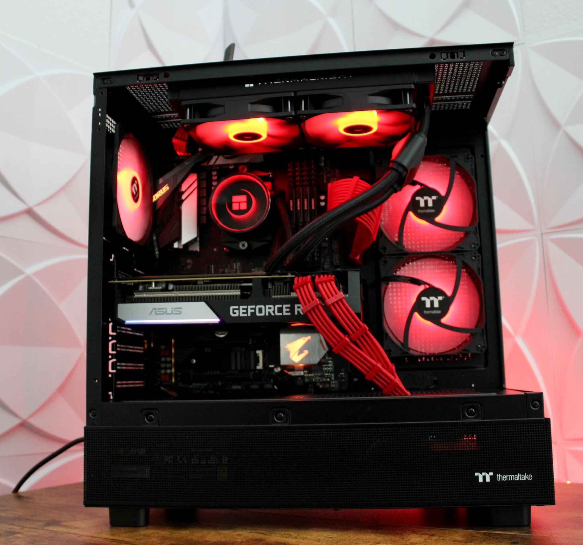 ⚫️ The Red Glass 🔴 Ryzen 7 5800X | RTX 3070 | 32GB DDR4 | 1TB M.2 | W11 + WiFi |