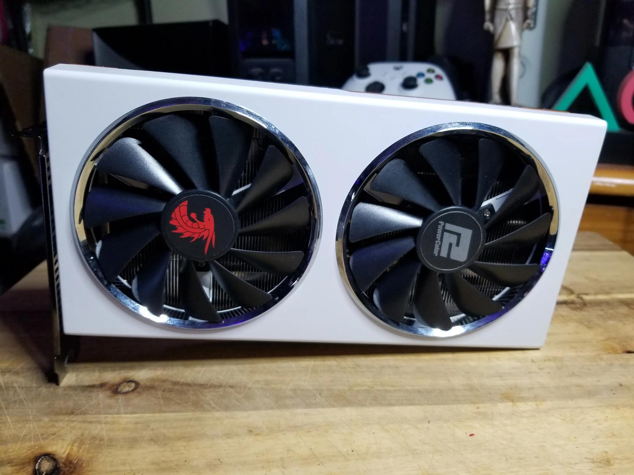 Sale!!!  CUSTOM WHITE  PowerColor Red Dragon Radeon™ AXRX 5600 XT 6GBD6-3DHR/OC
